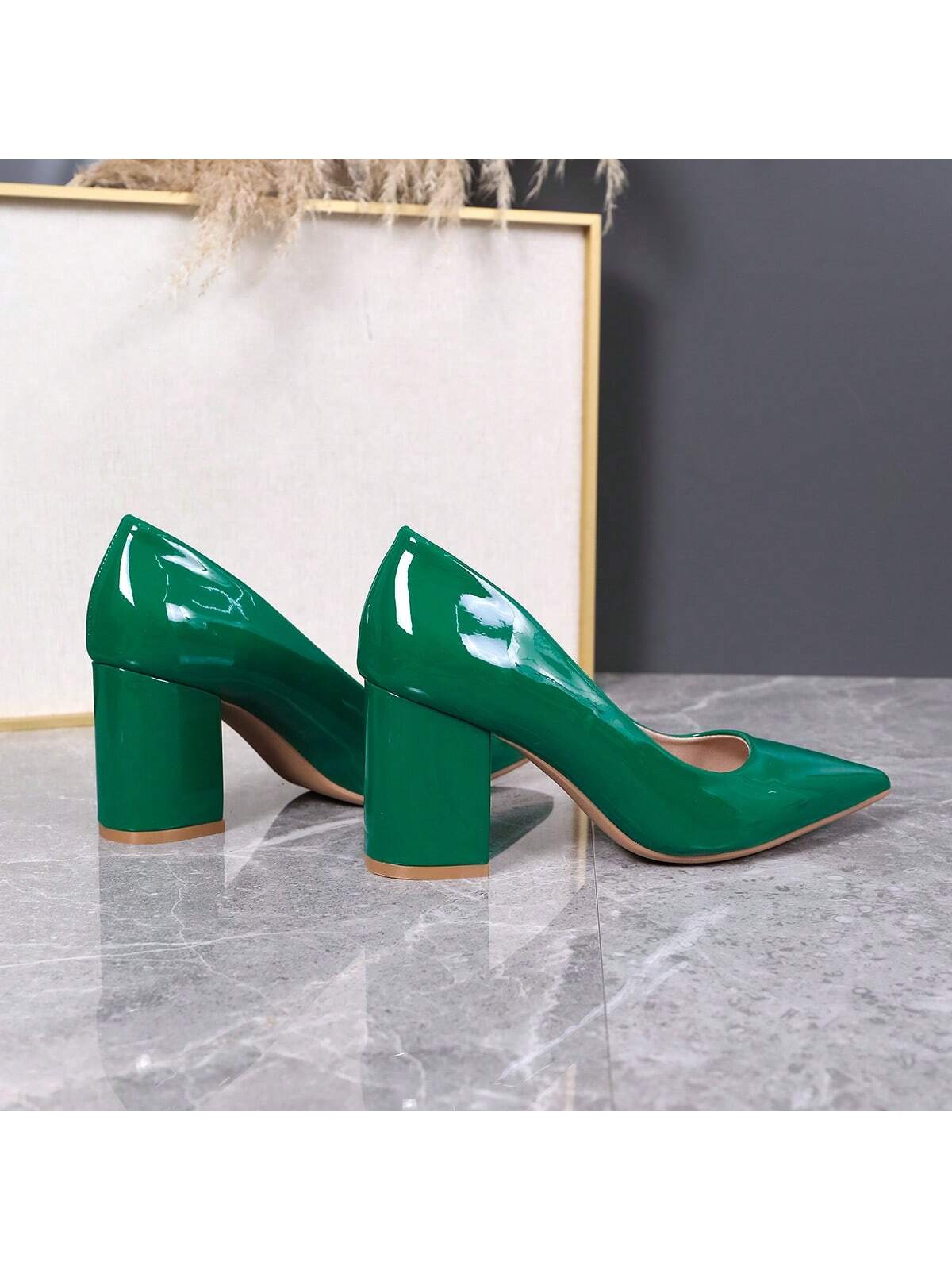 In Green Women Pumps