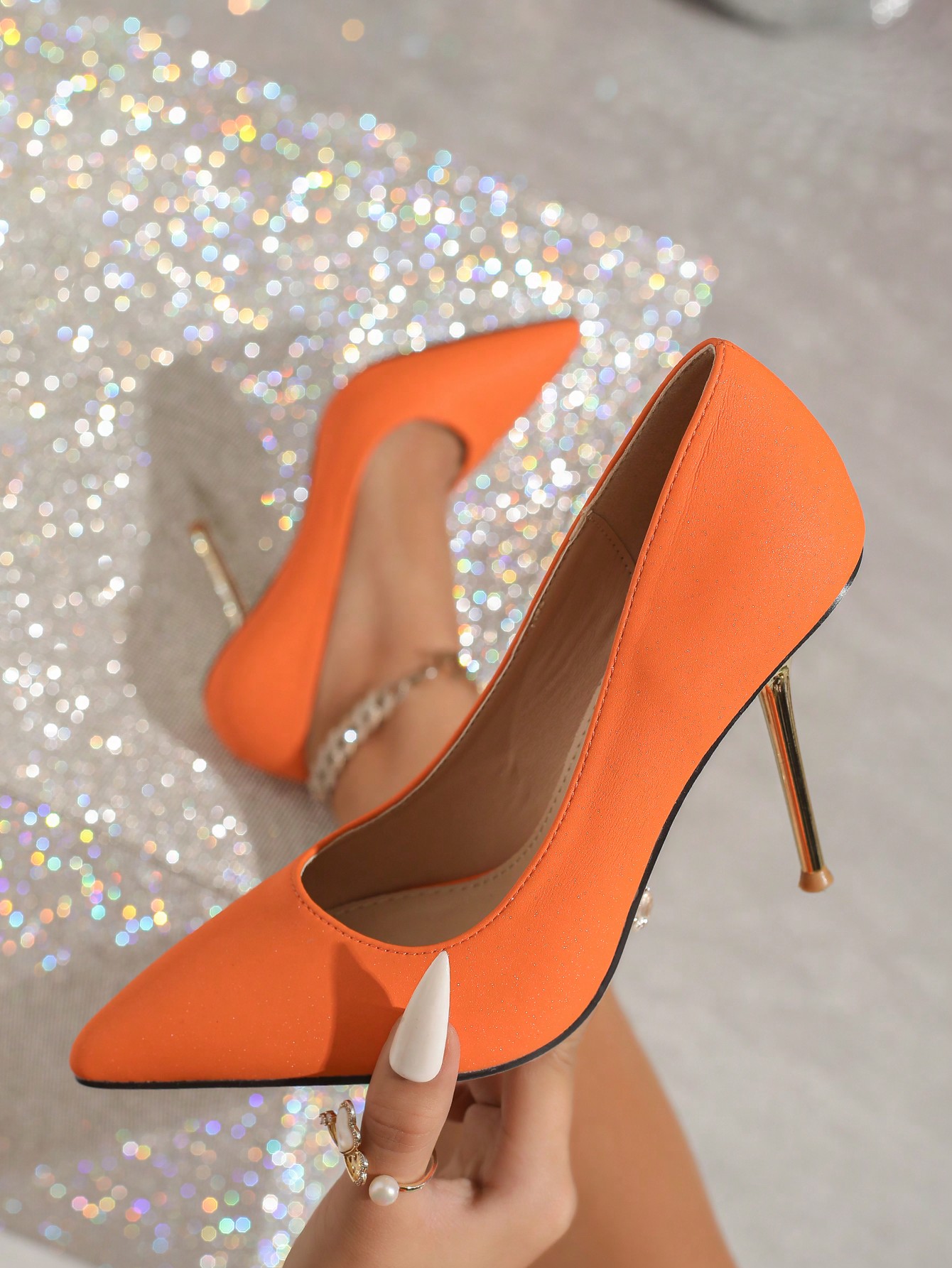 In Orange Women Pumps