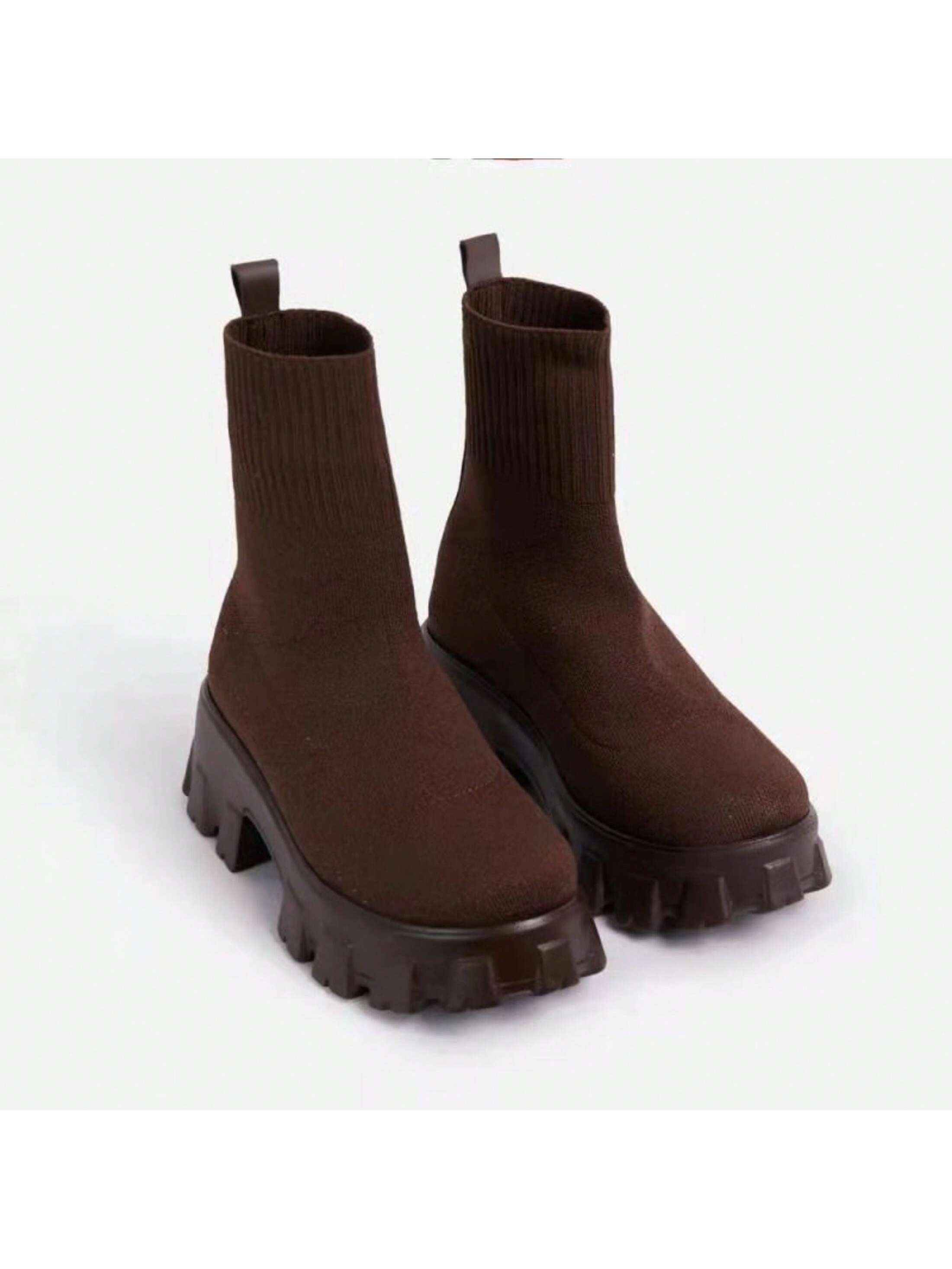 In Coffee Brown Women Fashion Boots