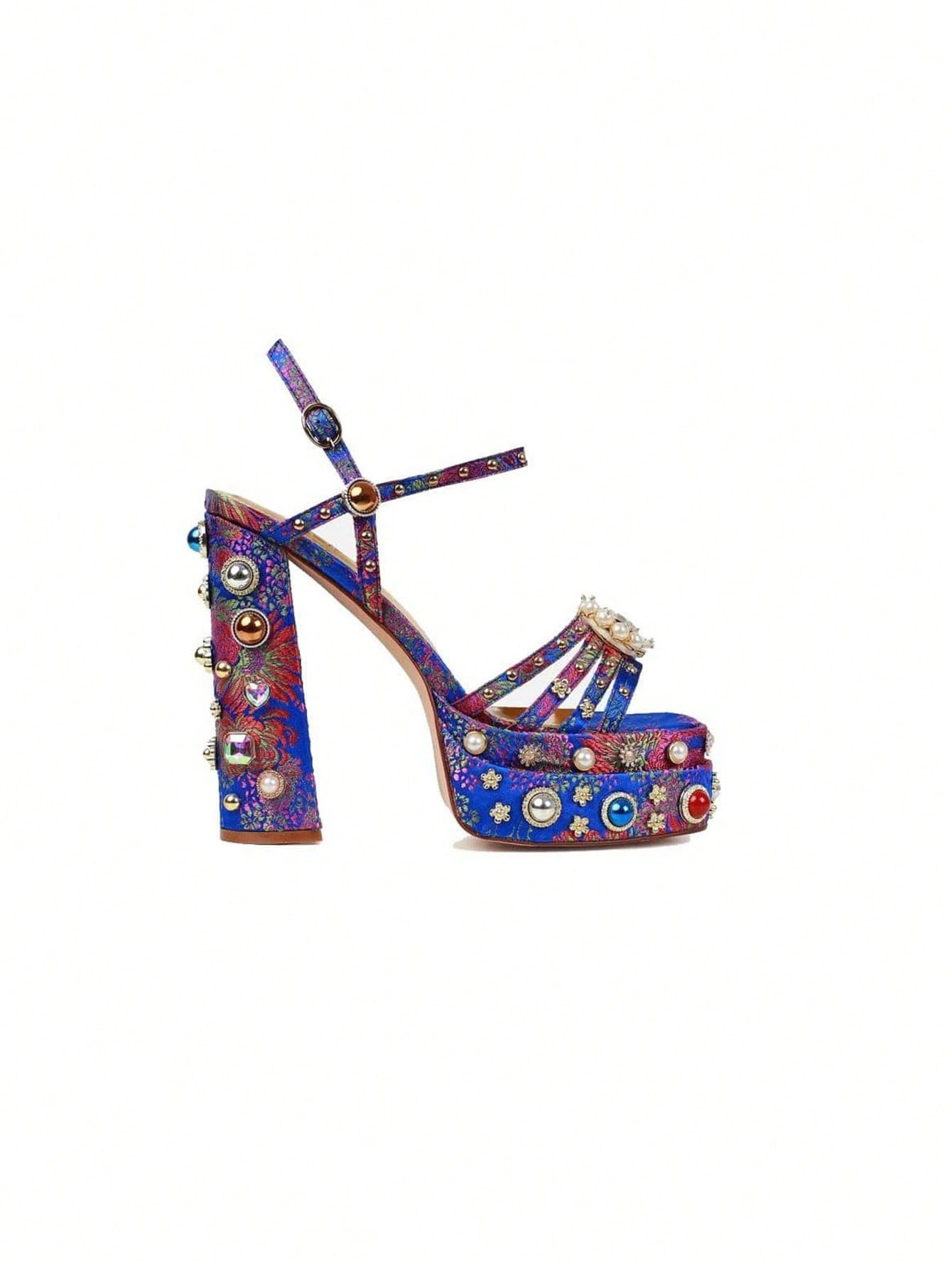 In Blue Women Heeled Sandals