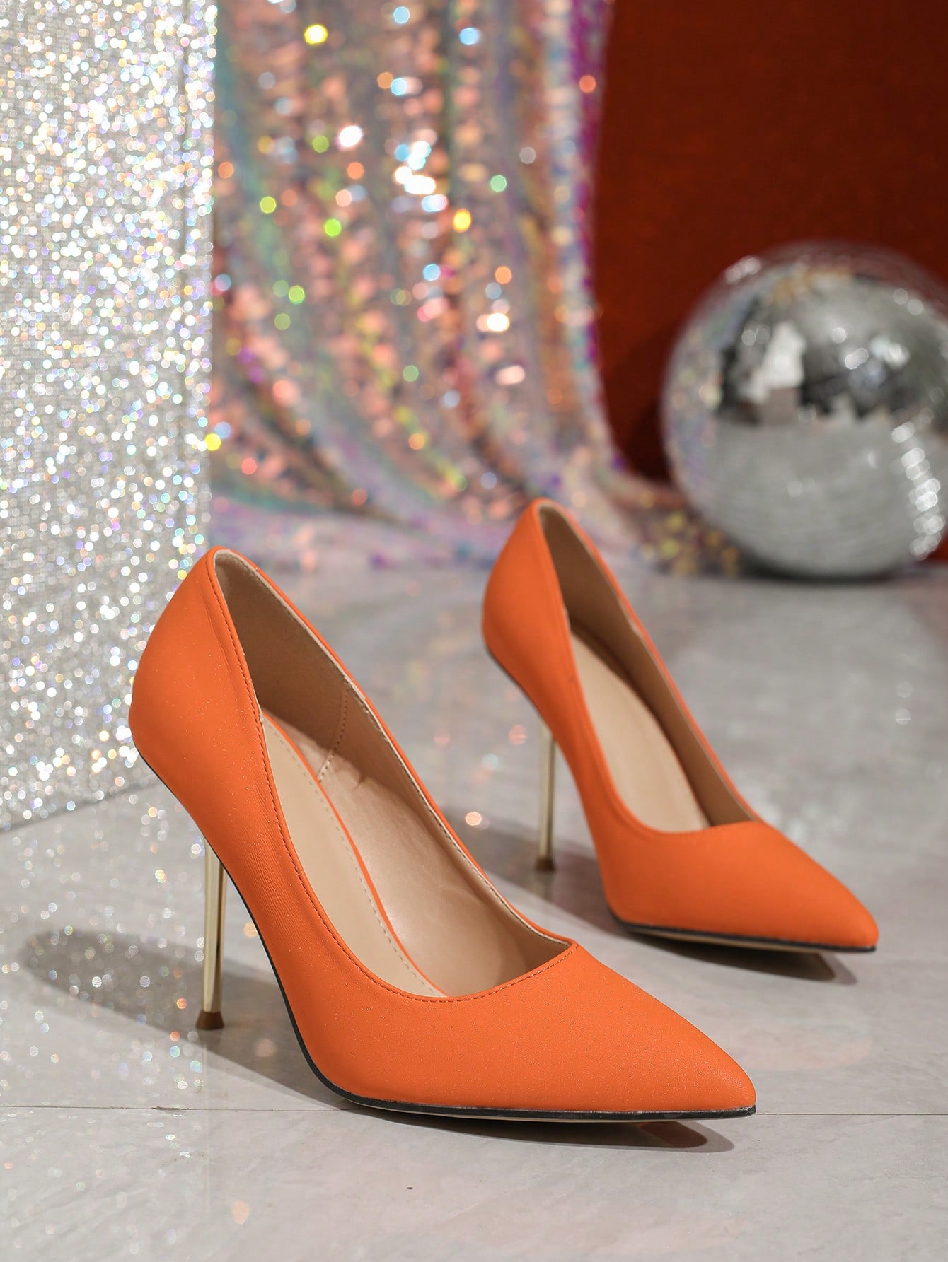 In Orange Women Pumps