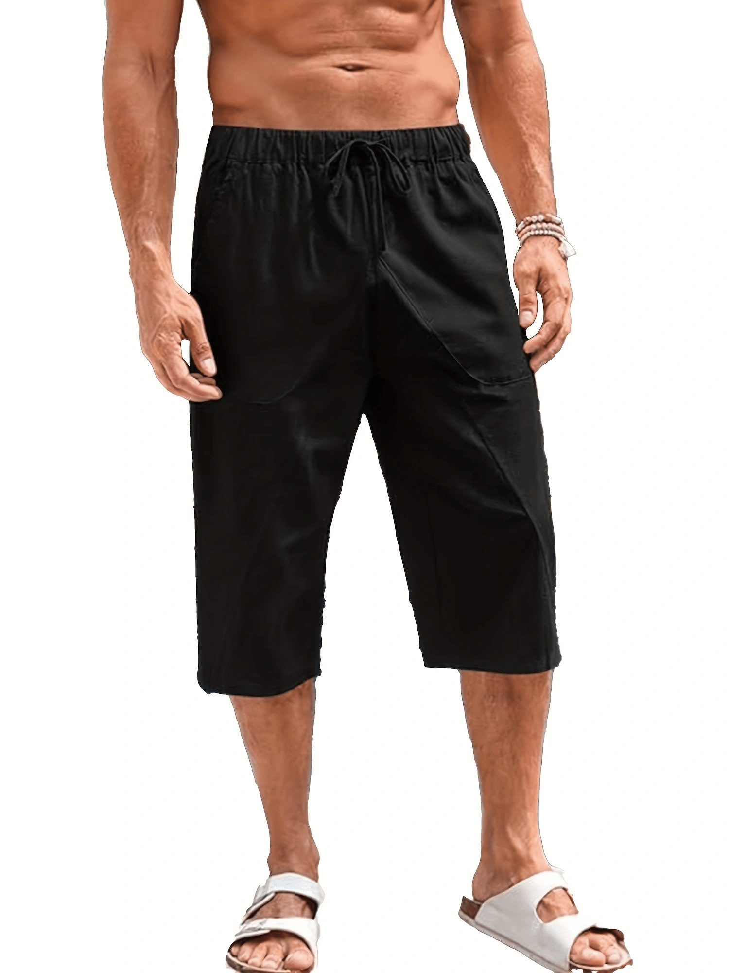 Men Linen Shorts