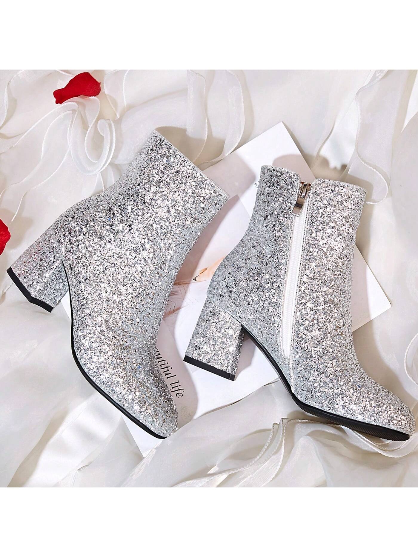 In Silver Women Ankle Boots & Booties