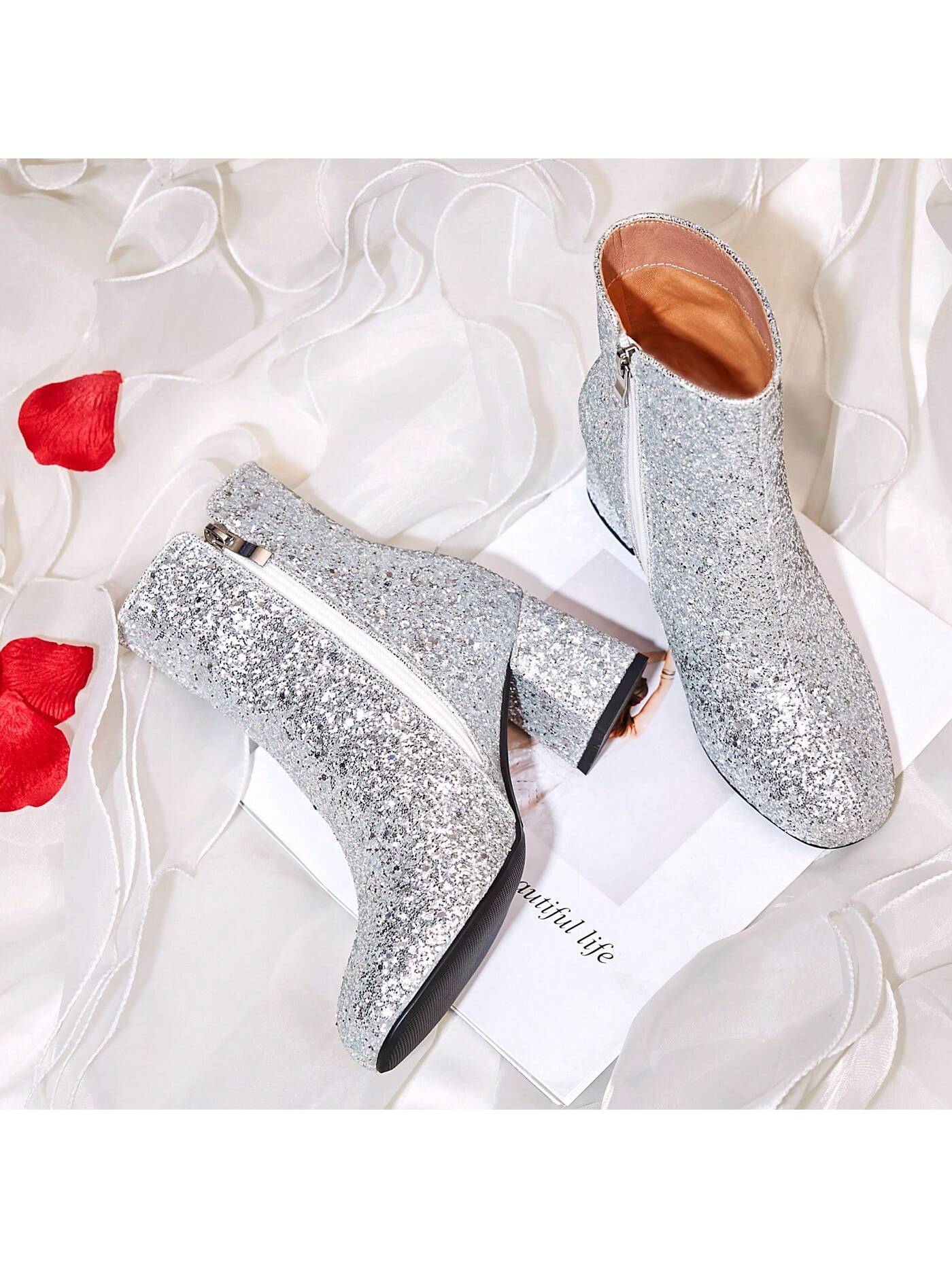 In Silver Women Ankle Boots & Booties