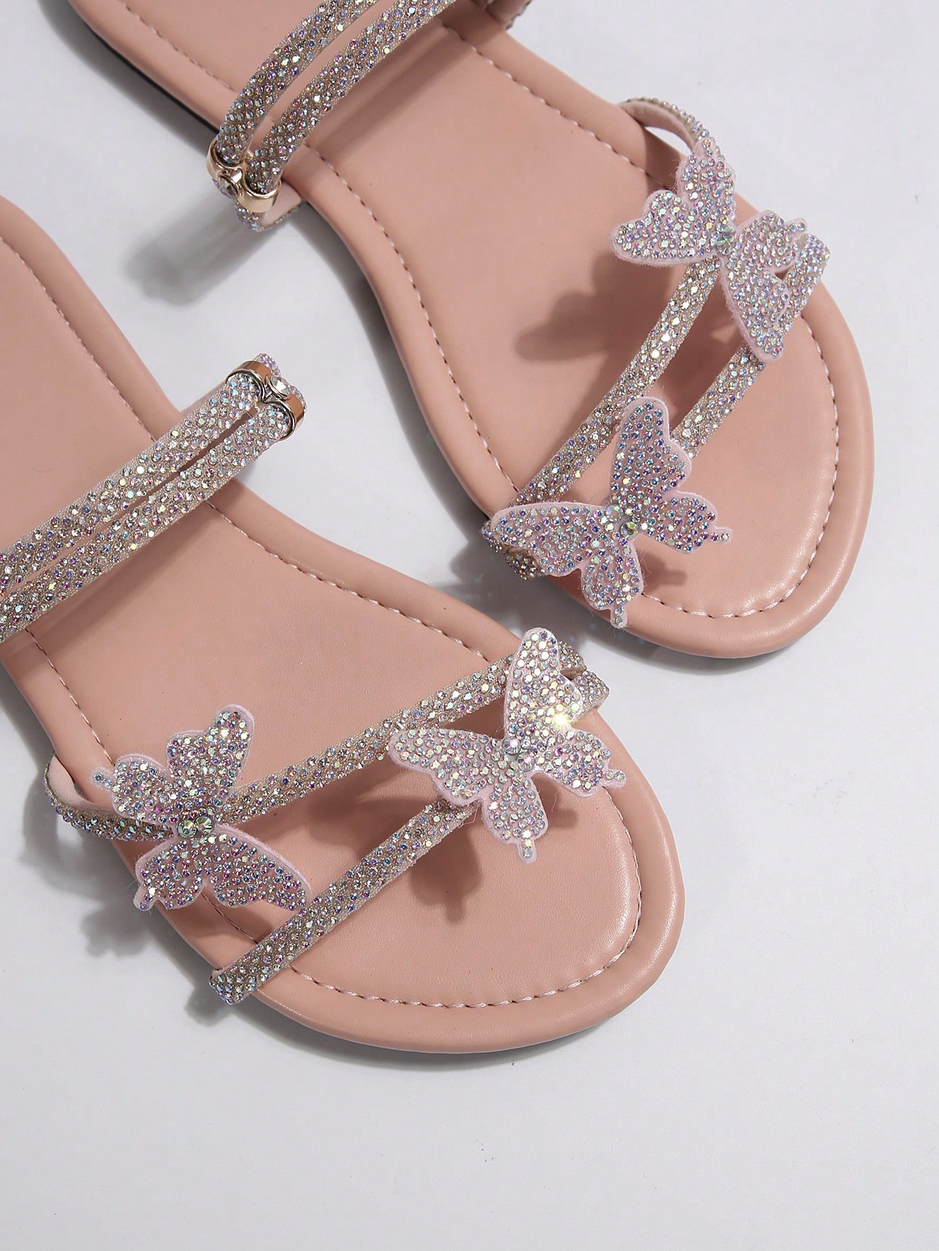 In Baby Pink Women Flat Sandals