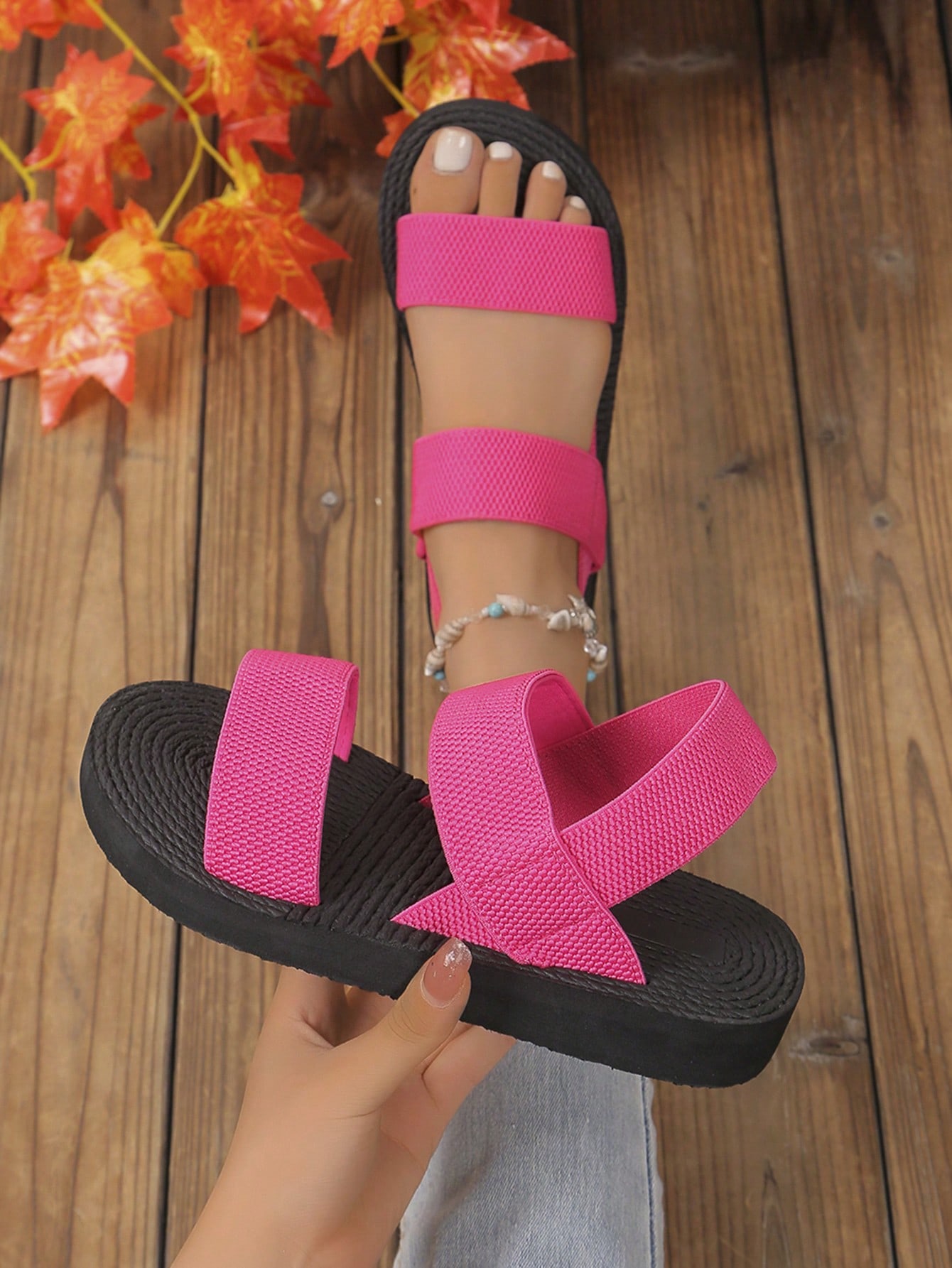 In Hot Pink Women Platforms & Wedge Sandals