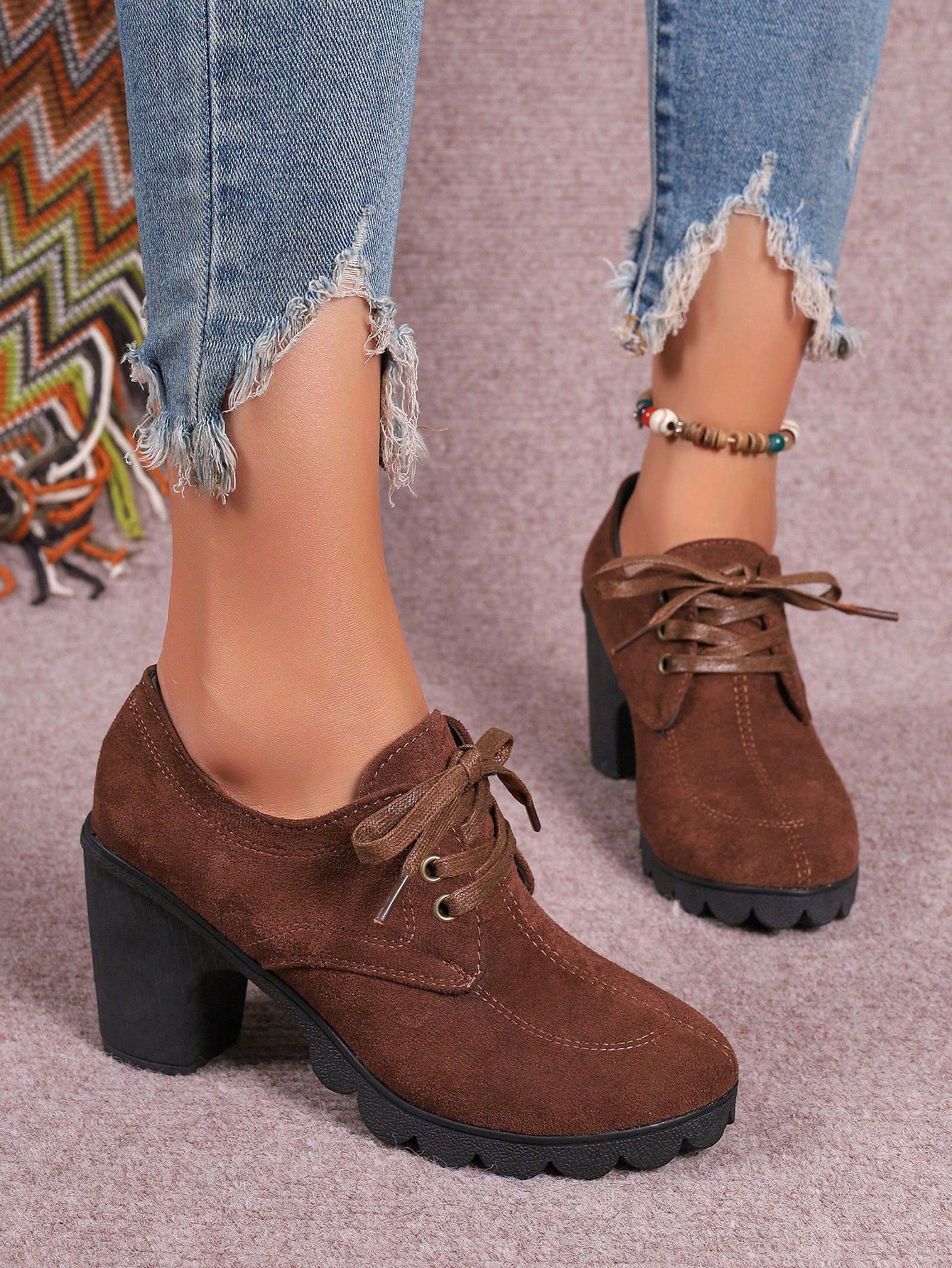 In Coffee Brown Women Pumps