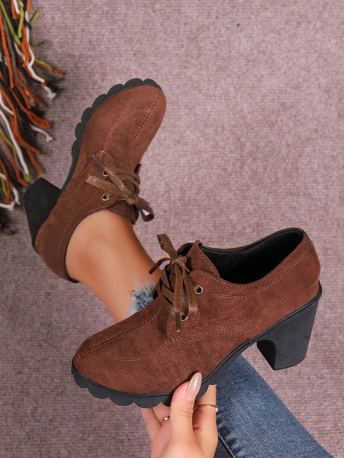 In Coffee Brown Women Pumps