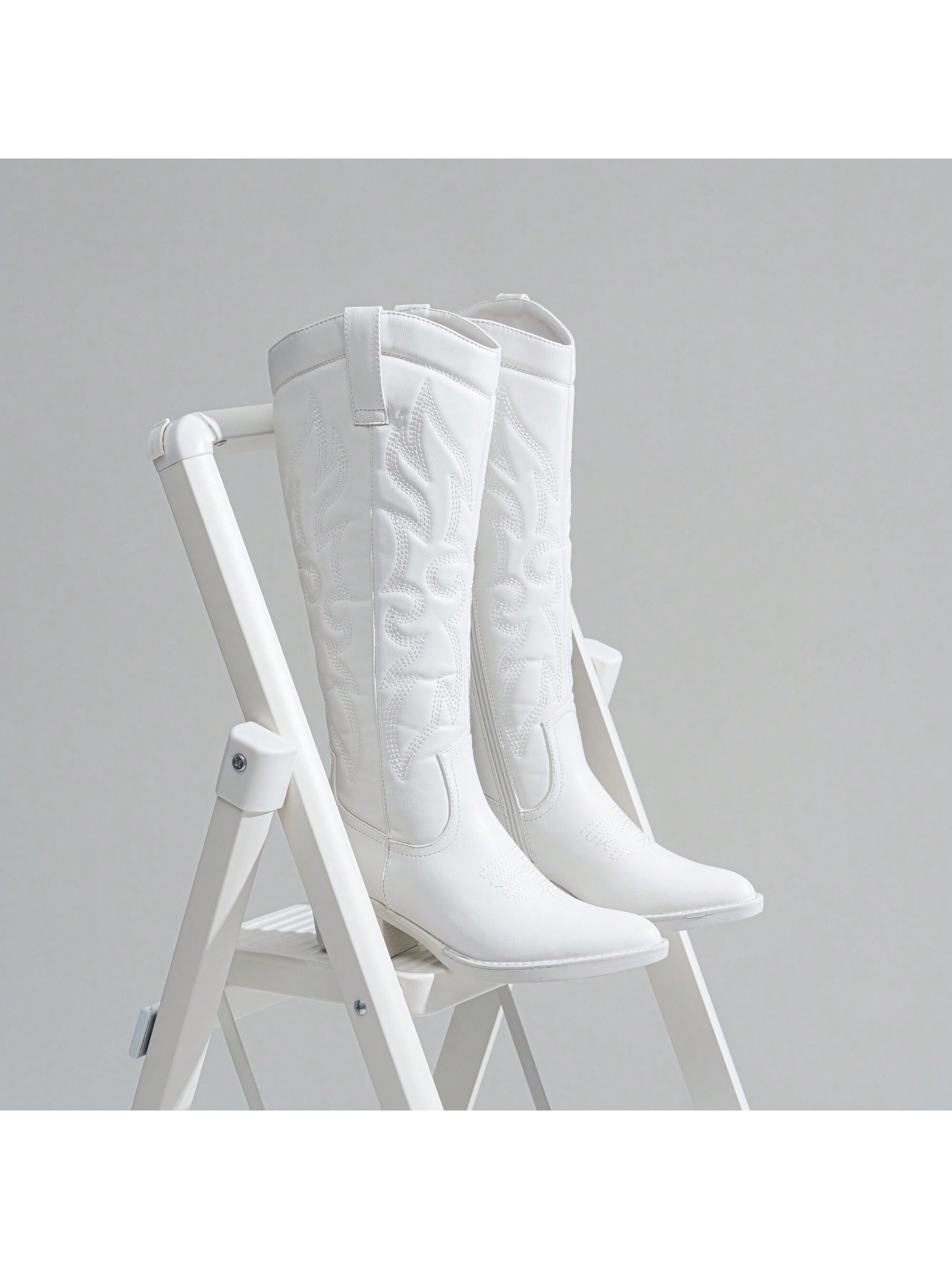 In White Women Knee-High Boots