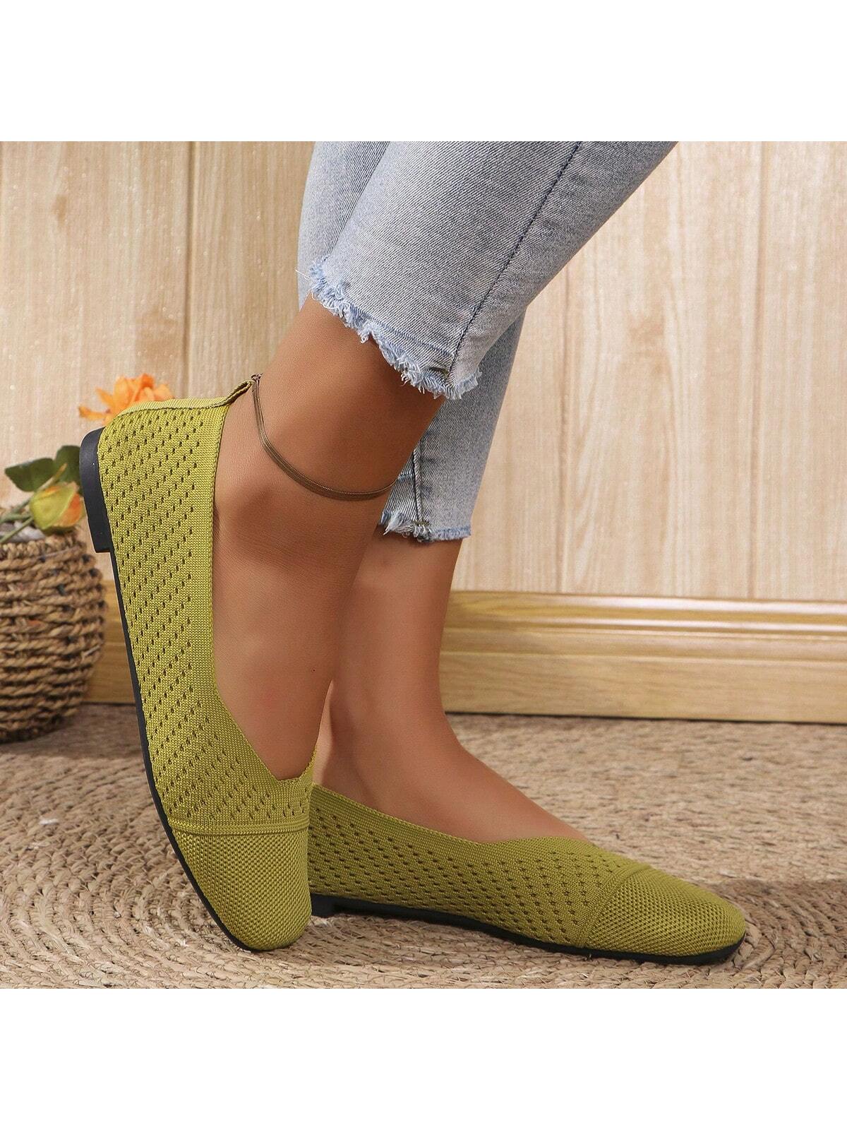 In Olive Green Women Shoes