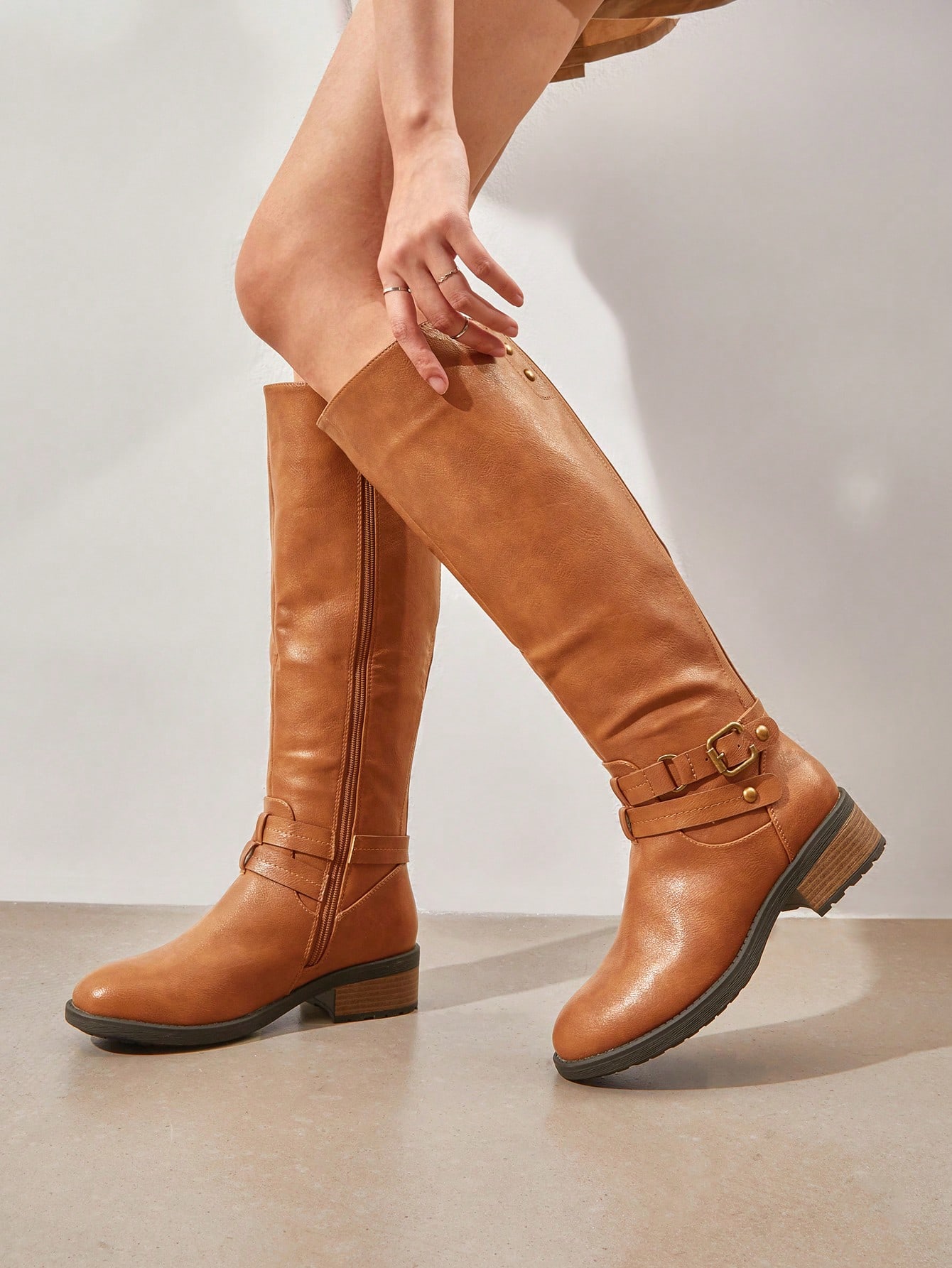 In Camel Women Fashion Boots