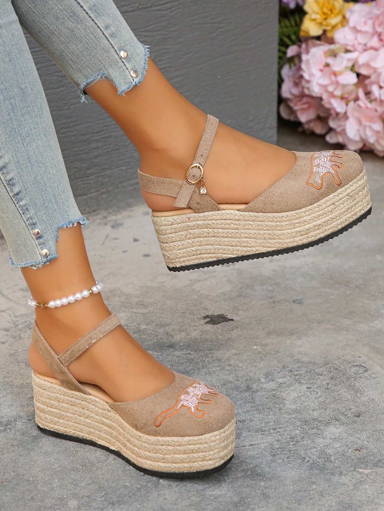 In Khaki Women Wedges & Flatform