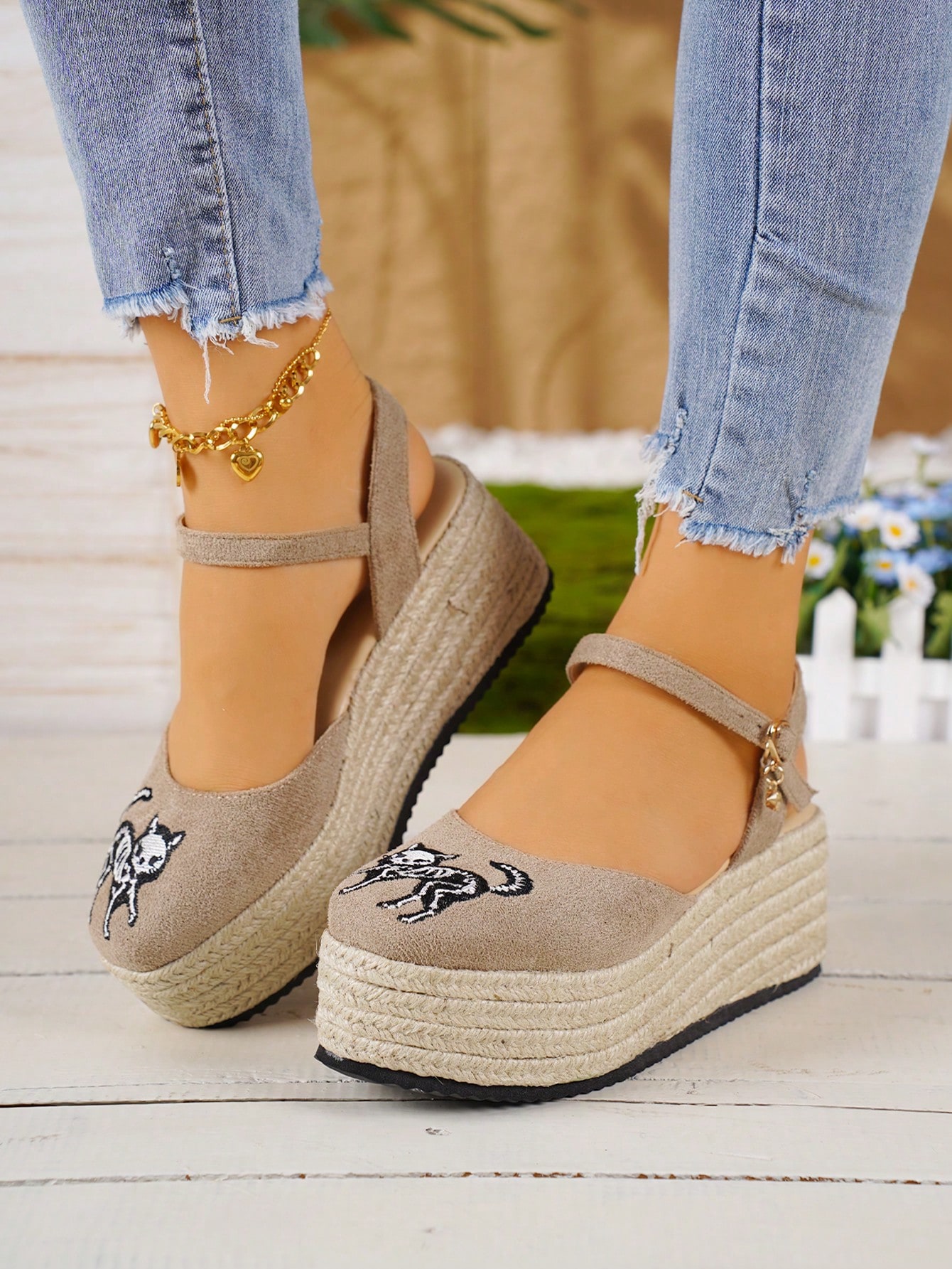 In Khaki Women Wedges & Flatform