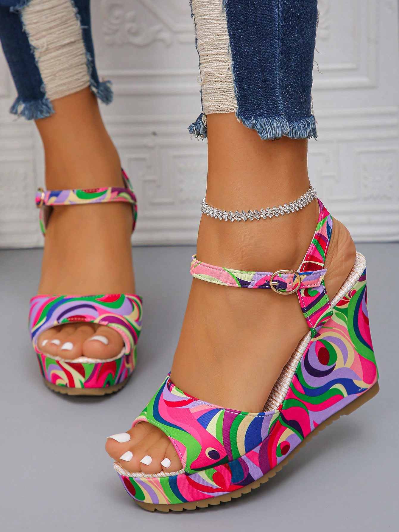 In Hot Pink Women Platforms & Wedge Sandals