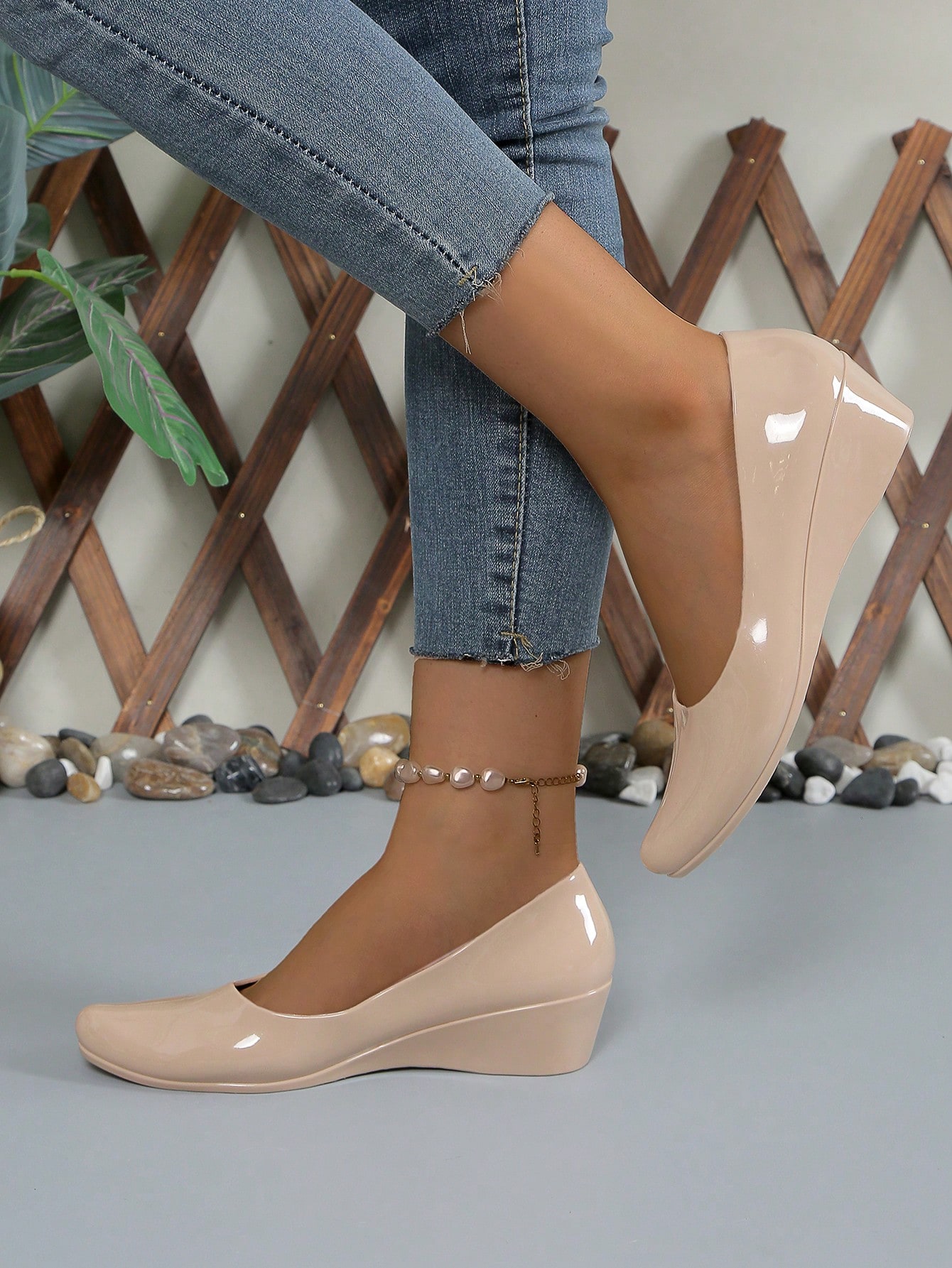 In Apricot Women Wedges & Flatform