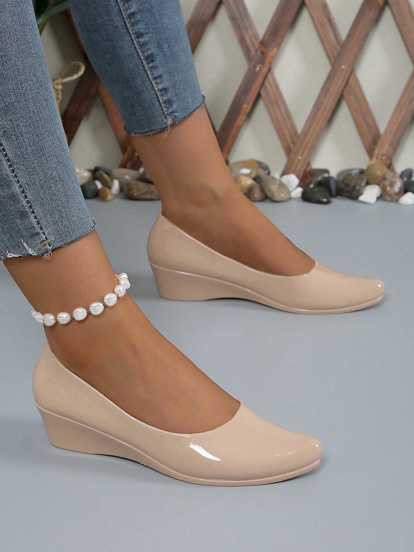 In Apricot Women Wedges & Flatform