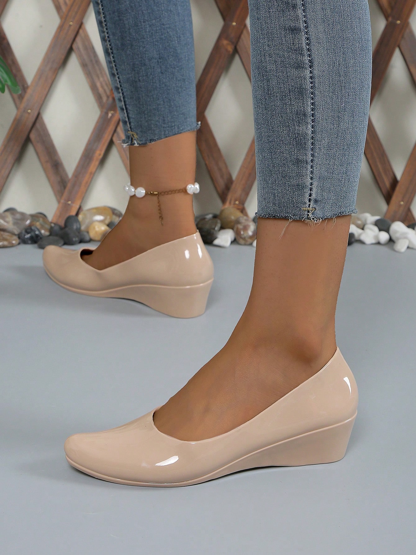 In Apricot Women Wedges & Flatform