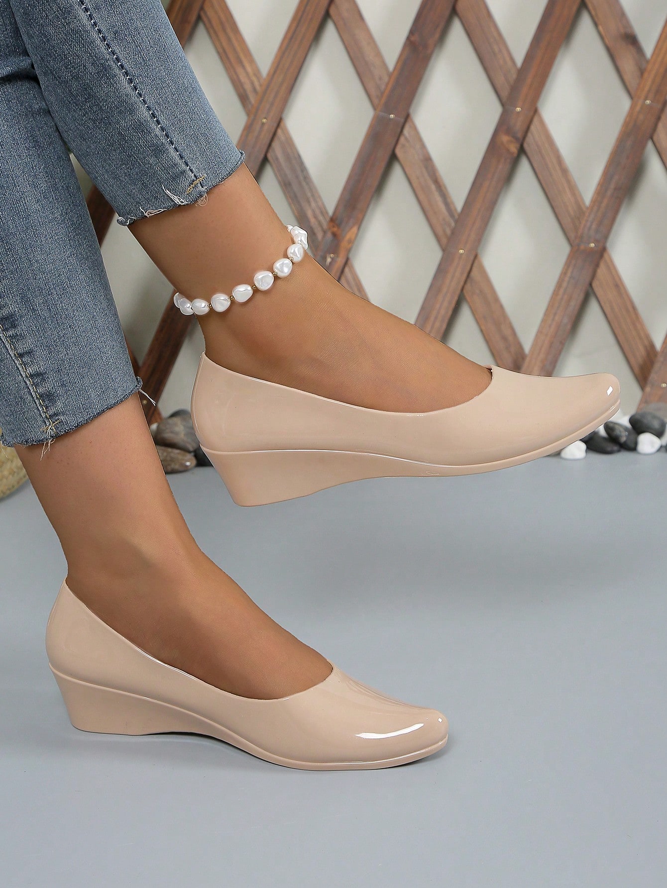 In Apricot Women Wedges & Flatform