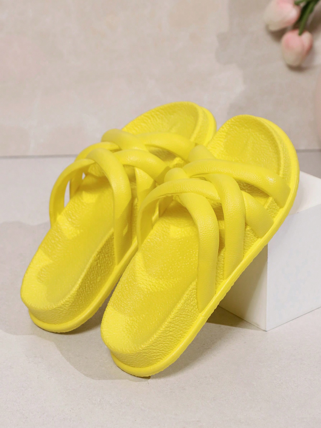 In Yellow Women Slippers