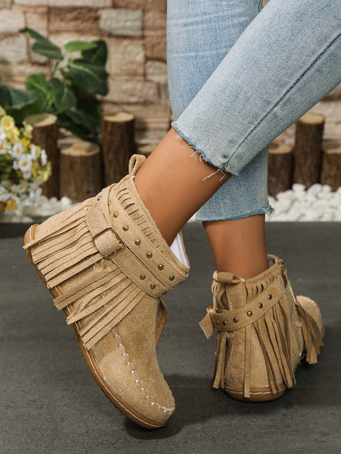 In Khaki Women Ankle Boots & Booties