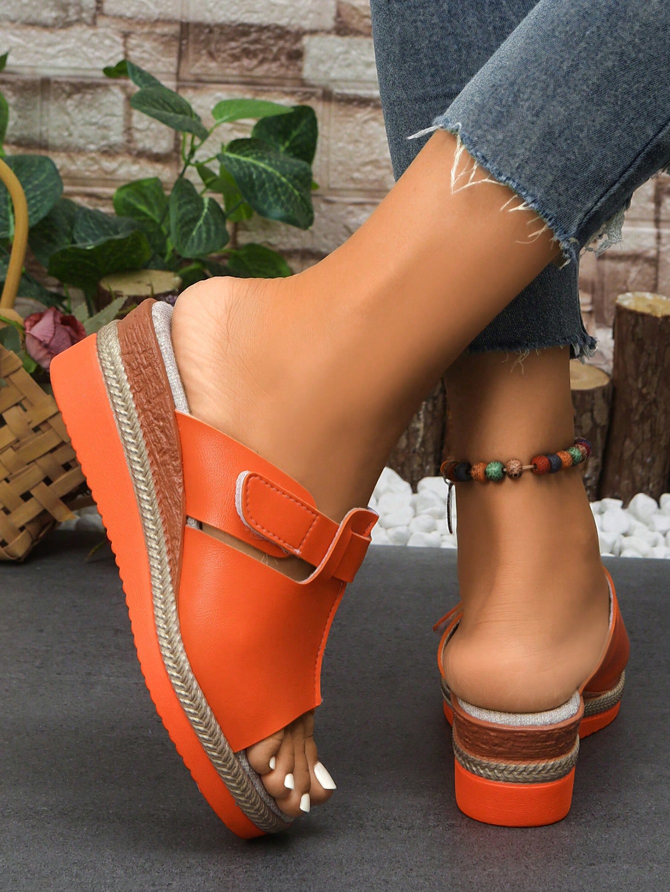 In Orange Women Platforms & Wedge Sandals