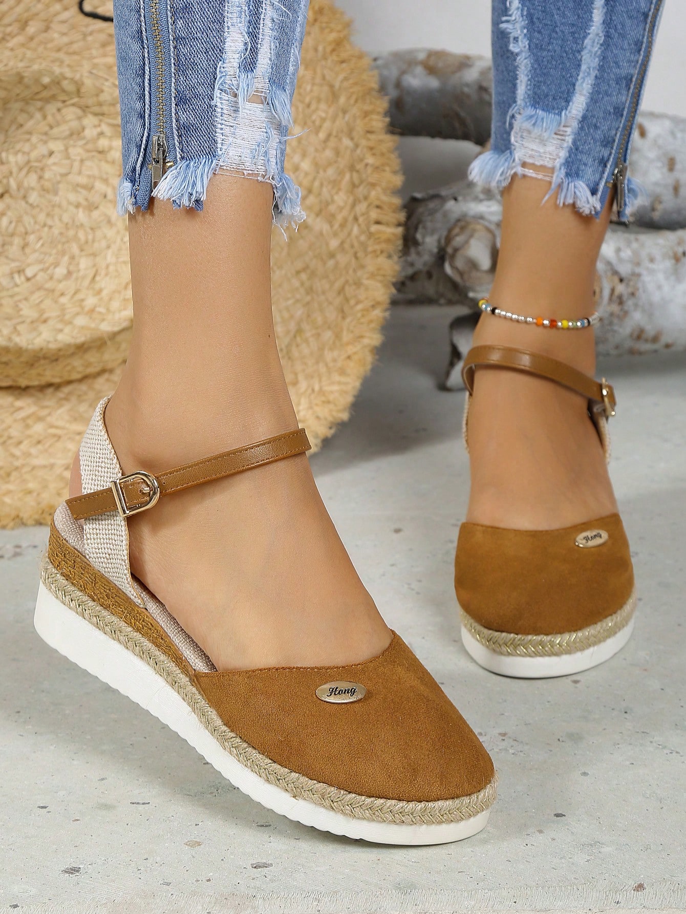 In Brown Women Wedges & Flatform