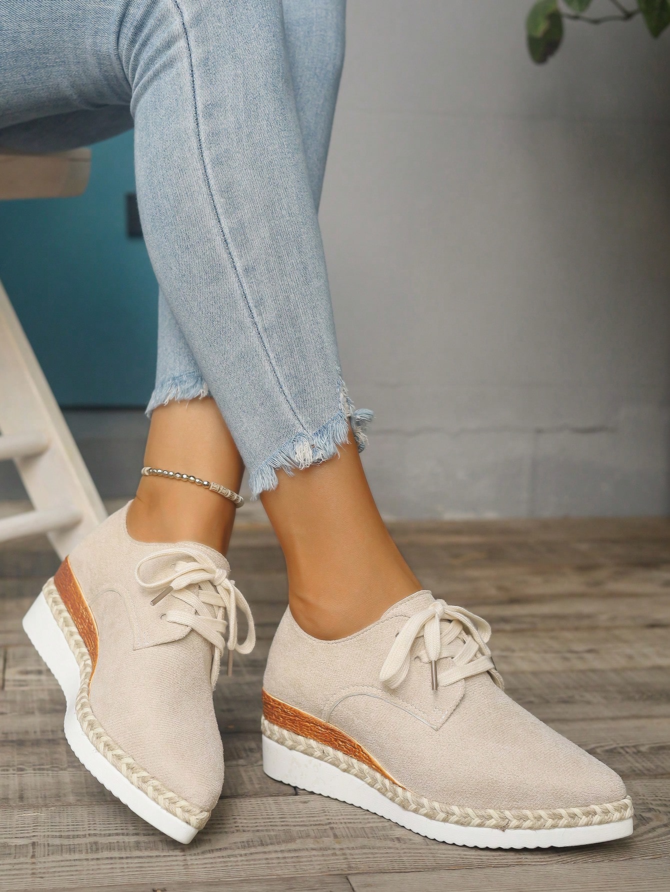 In Beige Women Wedges & Flatform