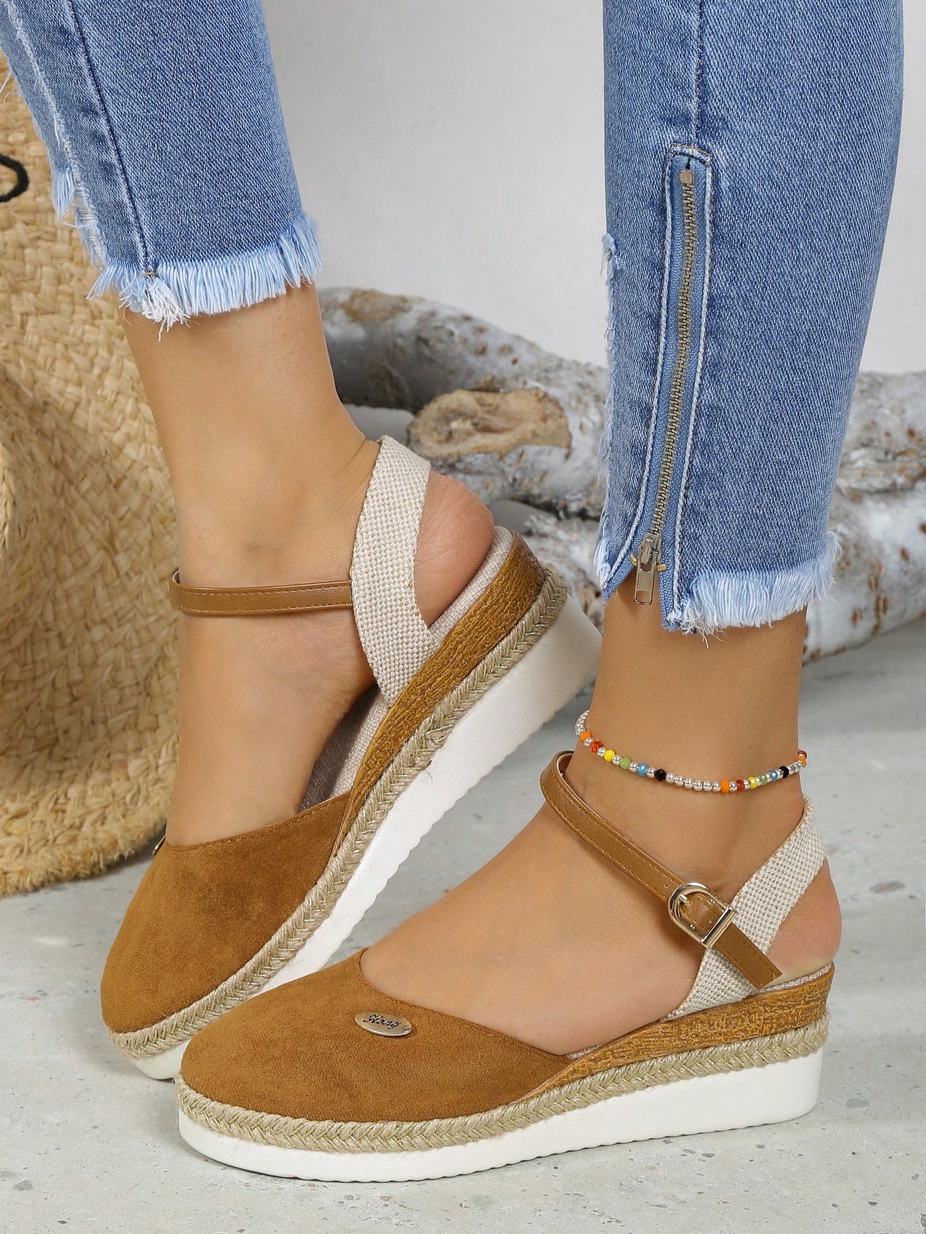 In Brown Women Wedges & Flatform