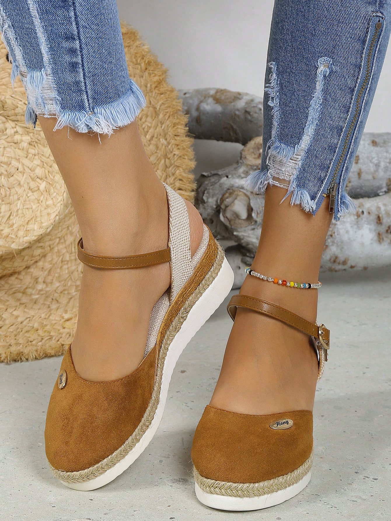 In Brown Women Wedges & Flatform