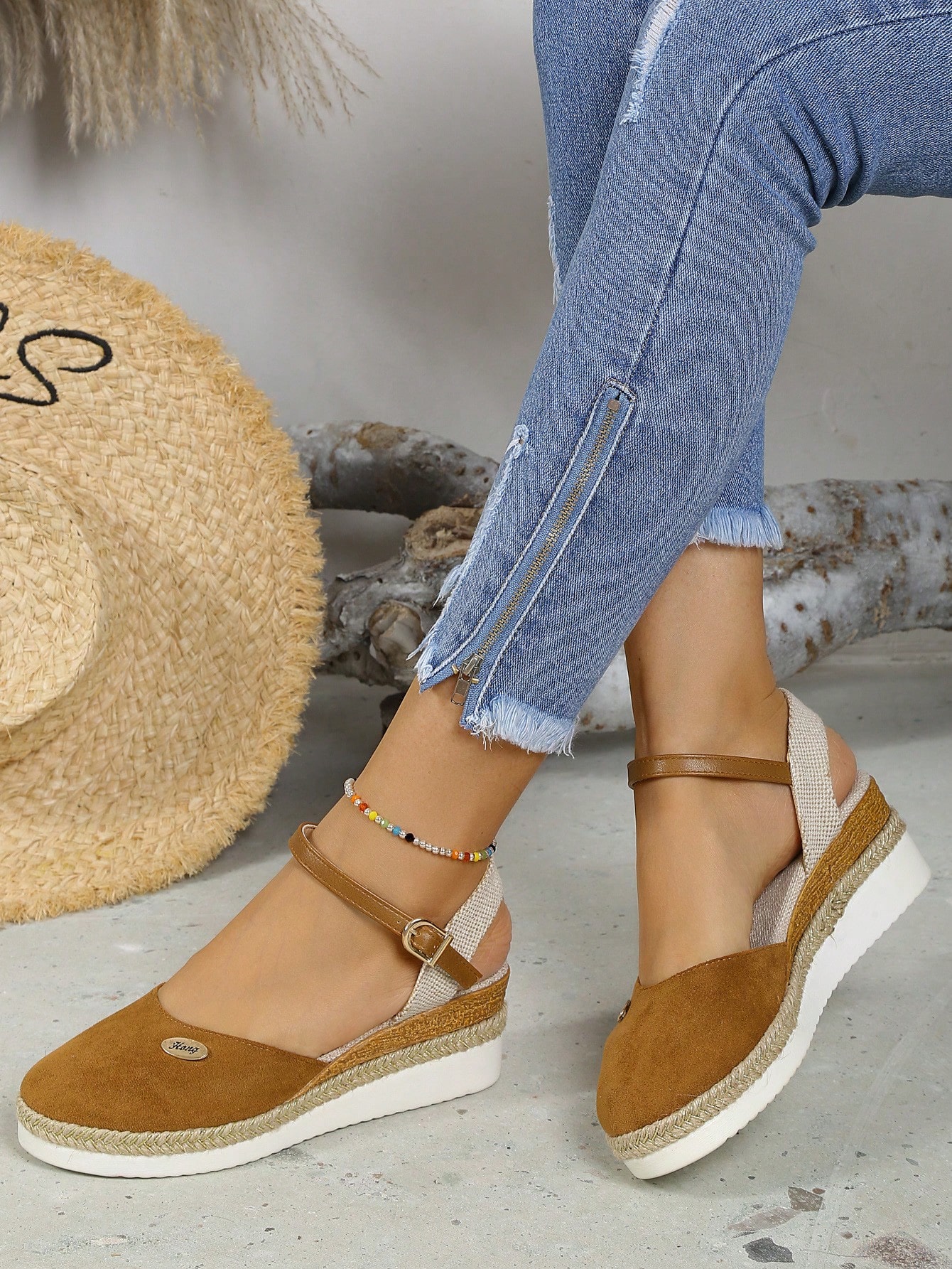 In Brown Women Wedges & Flatform