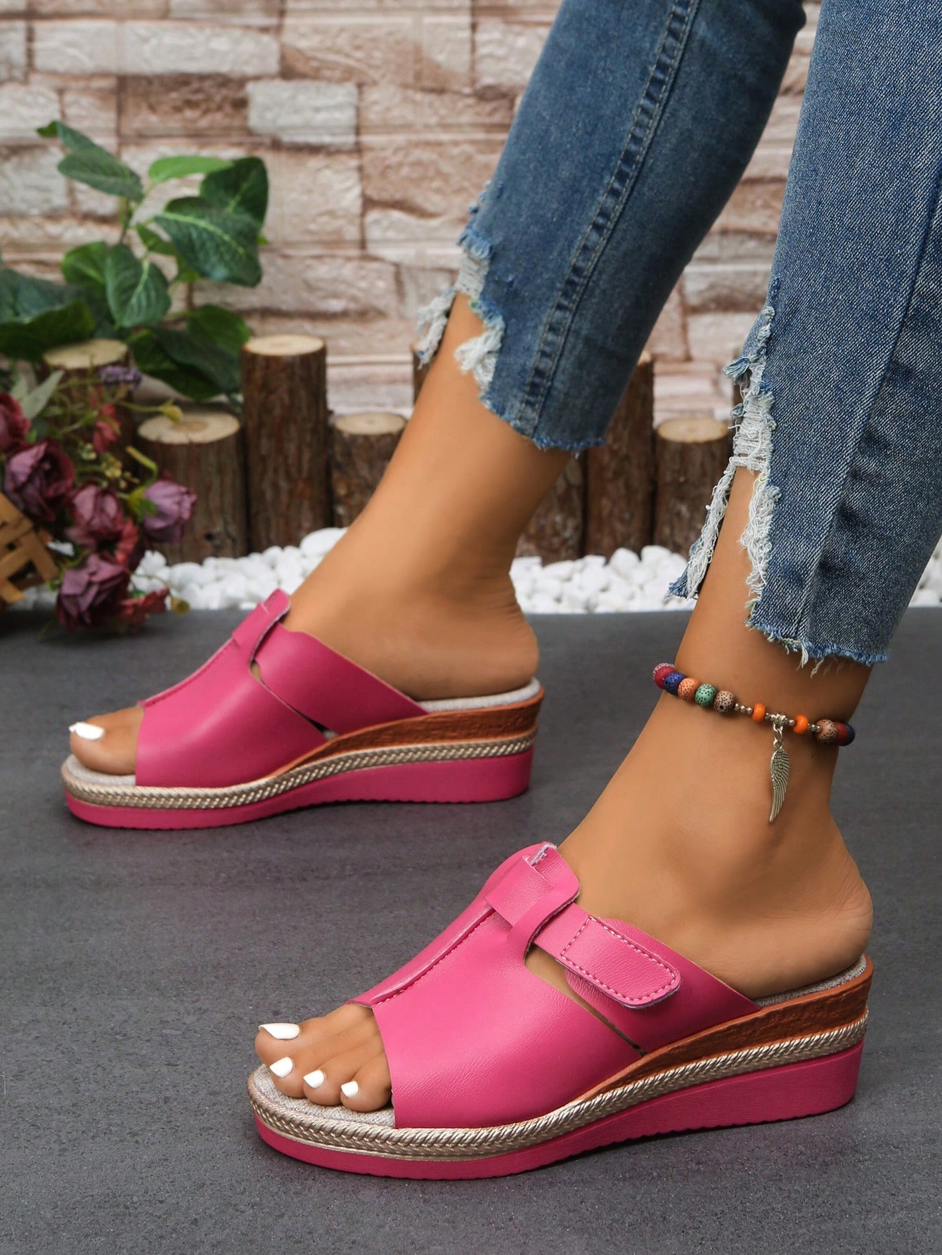 In Hot Pink Women Platforms & Wedge Sandals