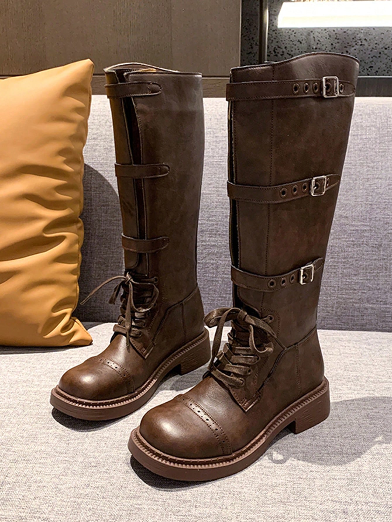 In Brown Women Mid-Calf Boots