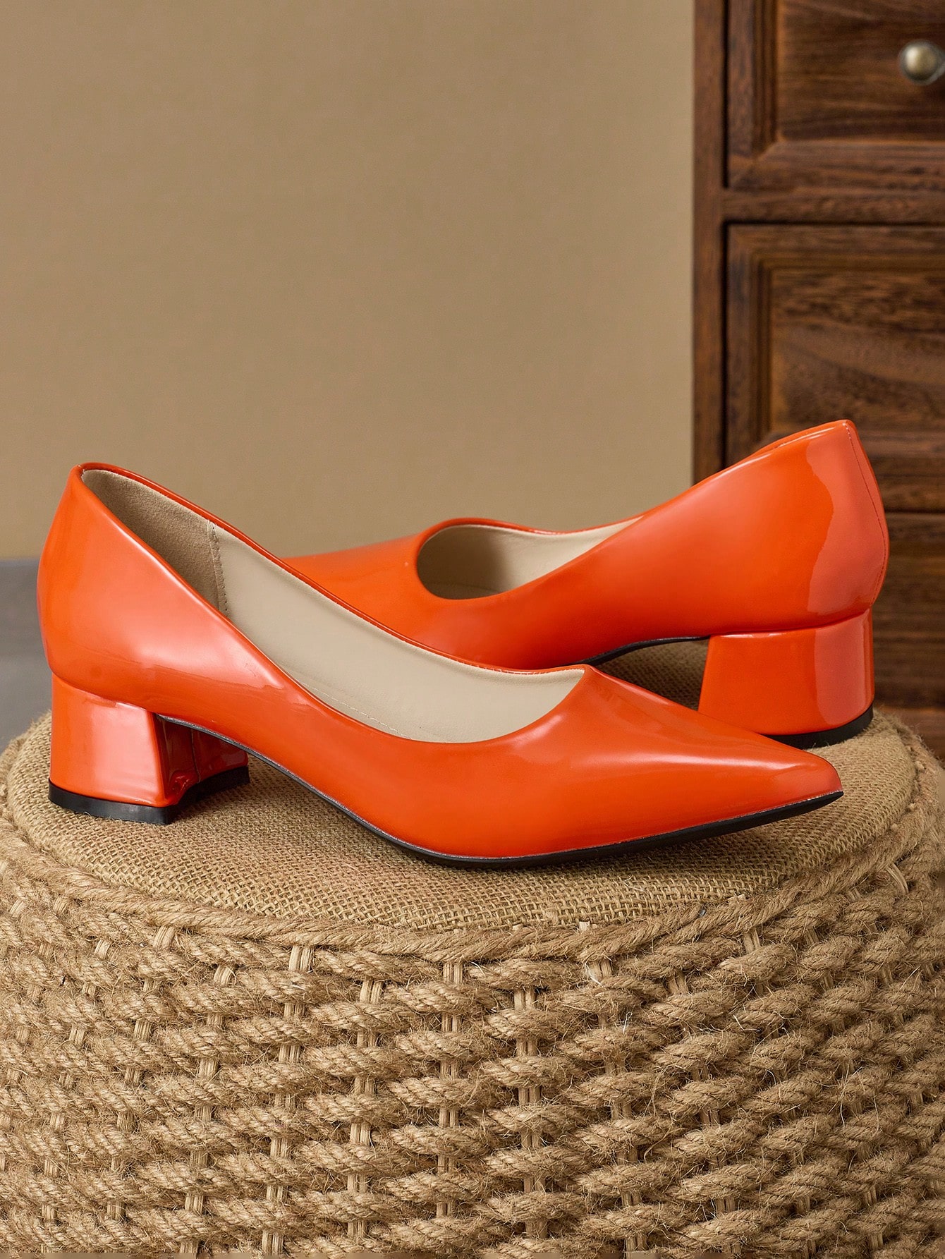 In Orange Women Pumps