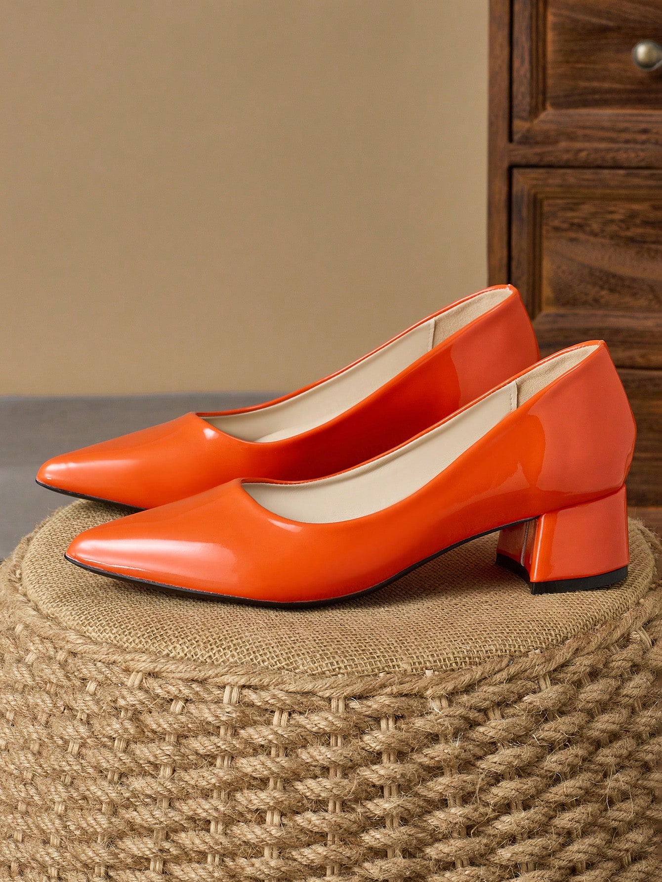 In Orange Women Pumps