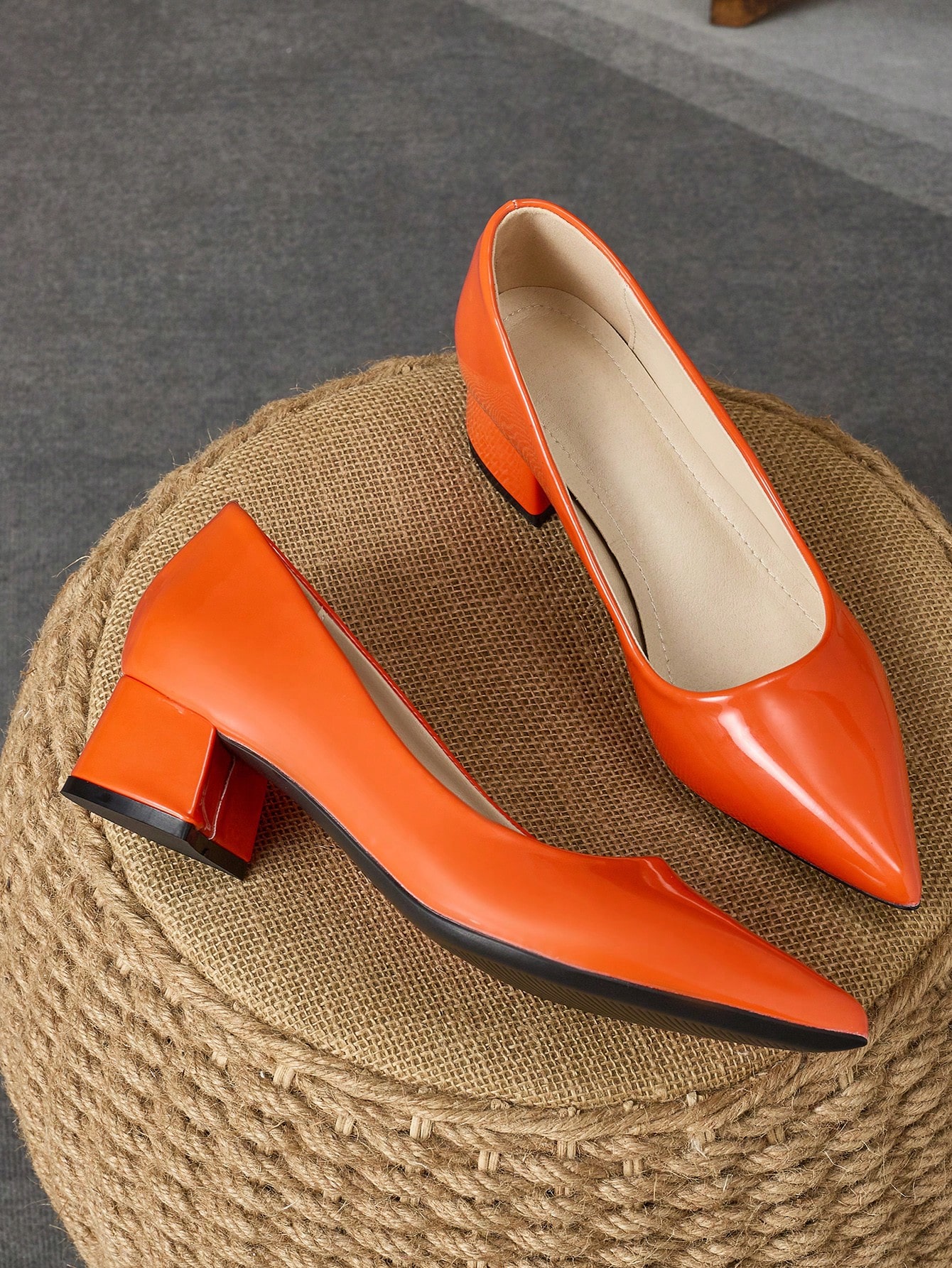 In Orange Women Pumps