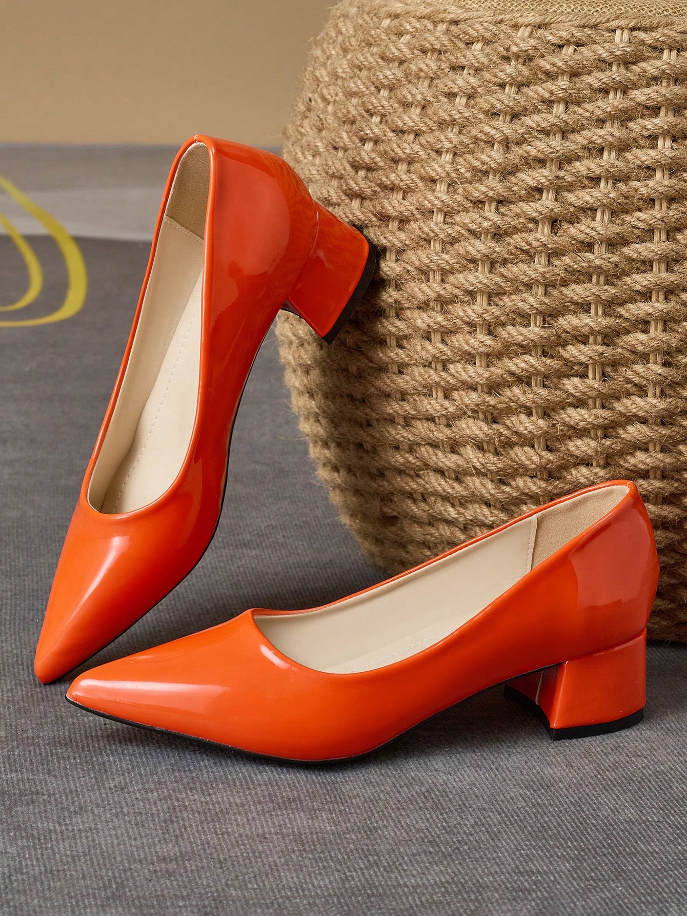 In Orange Women Pumps