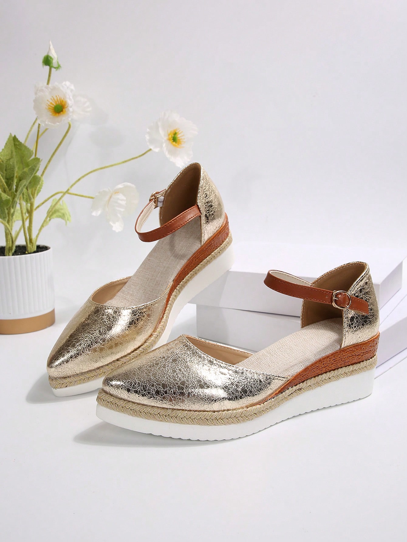 In Gold Women Wedges & Flatform