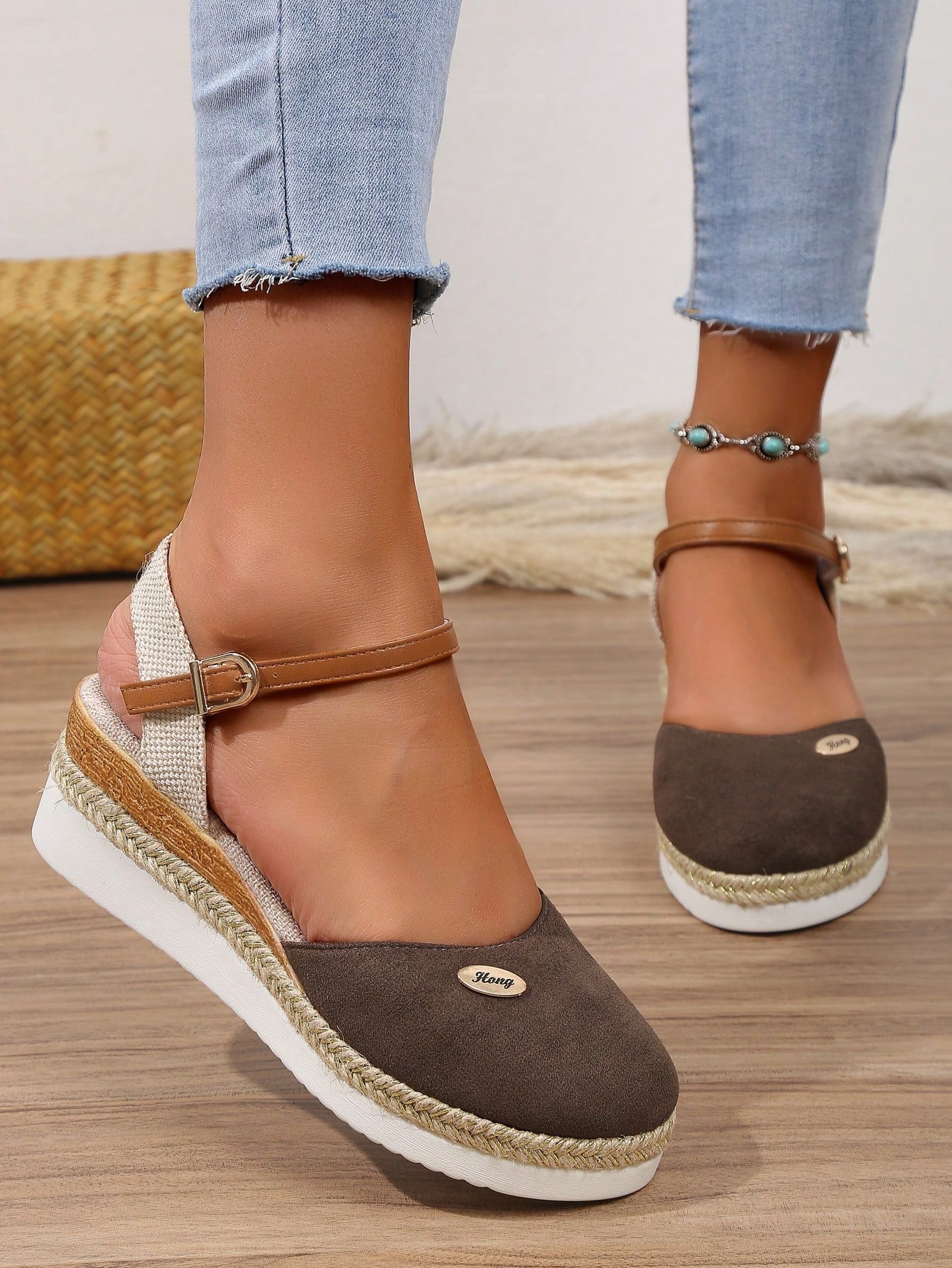 In Khaki Women Wedges & Flatform