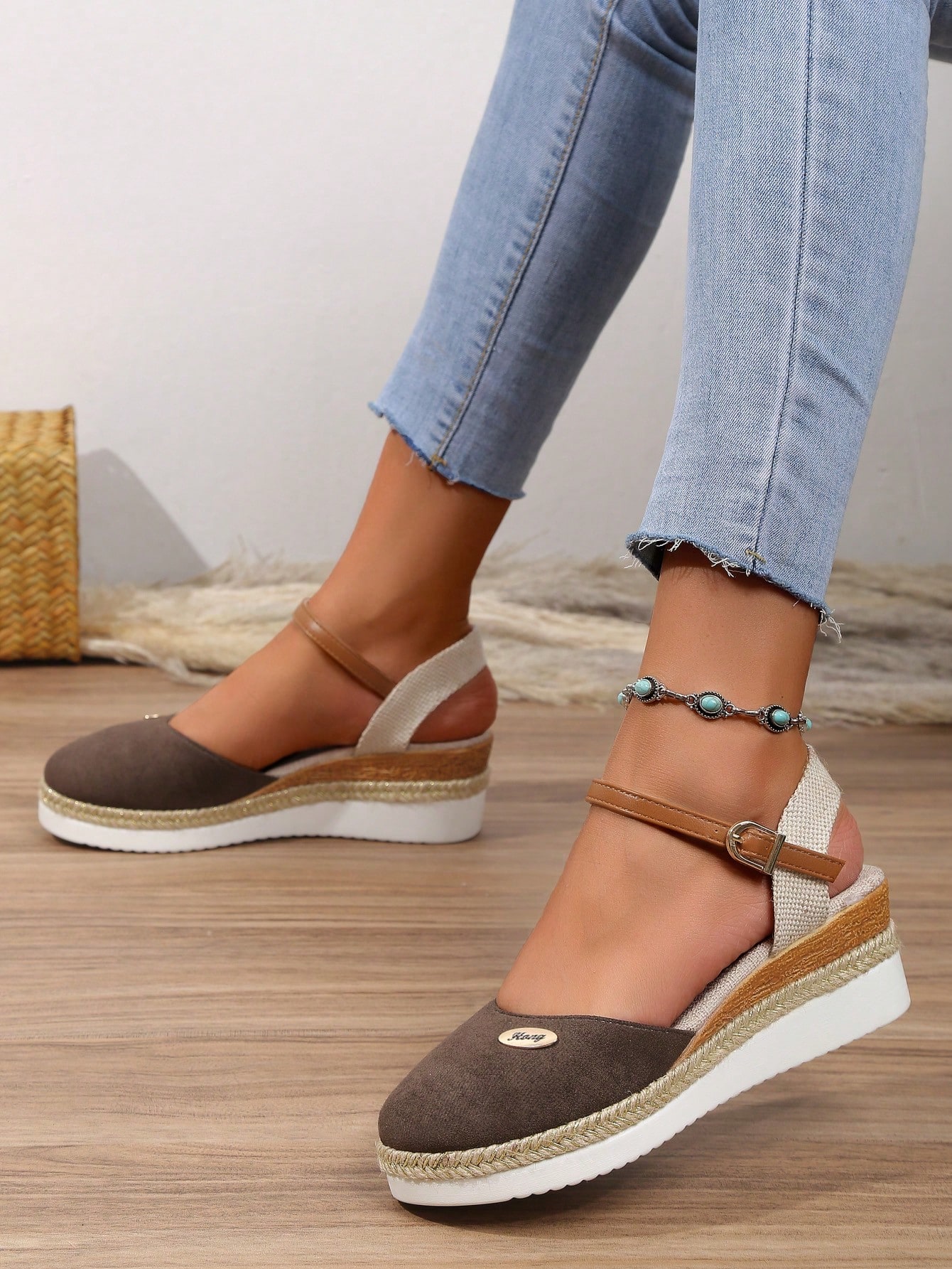 In Khaki Women Wedges & Flatform