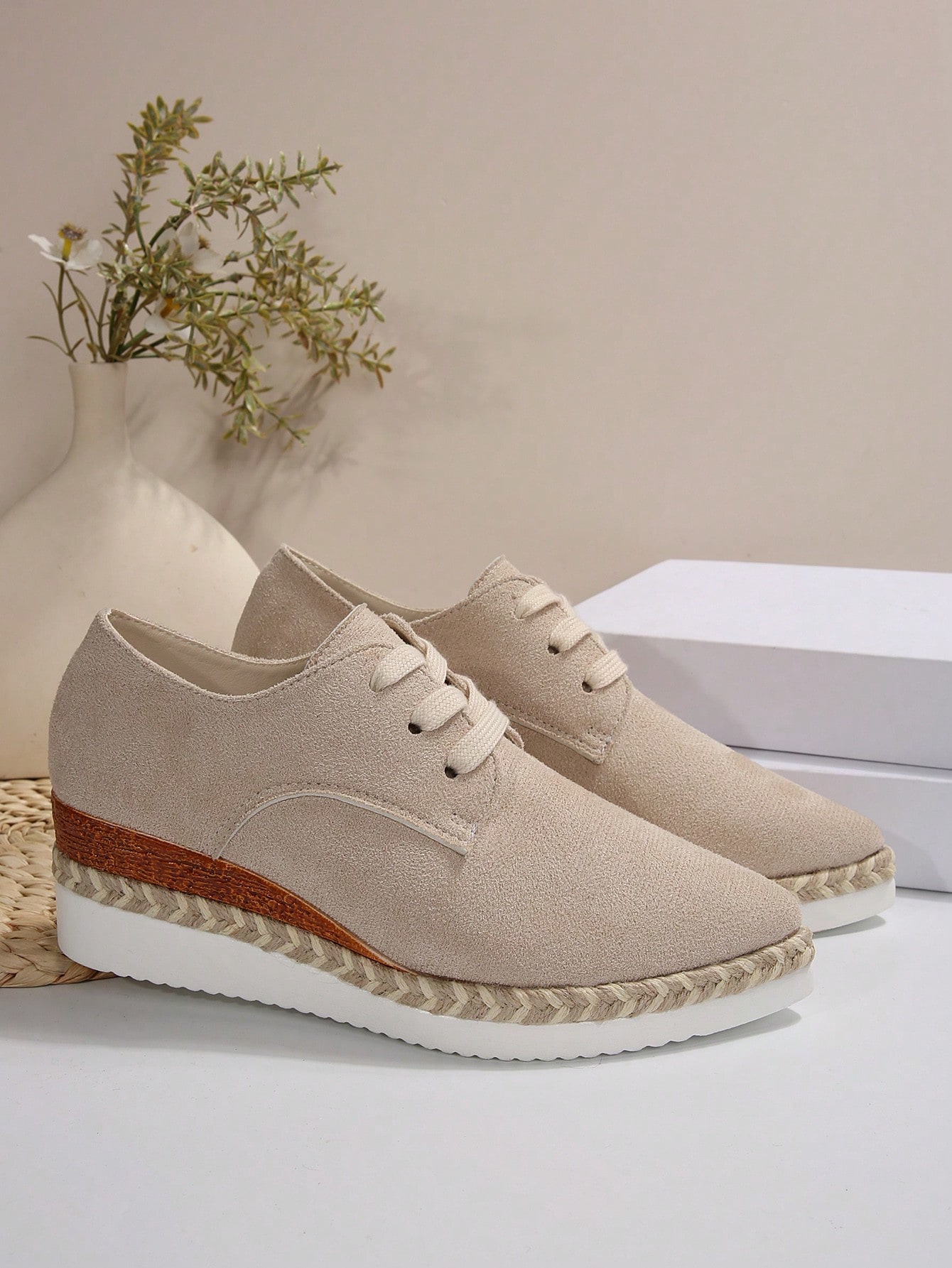 In Beige Women Wedges & Flatform