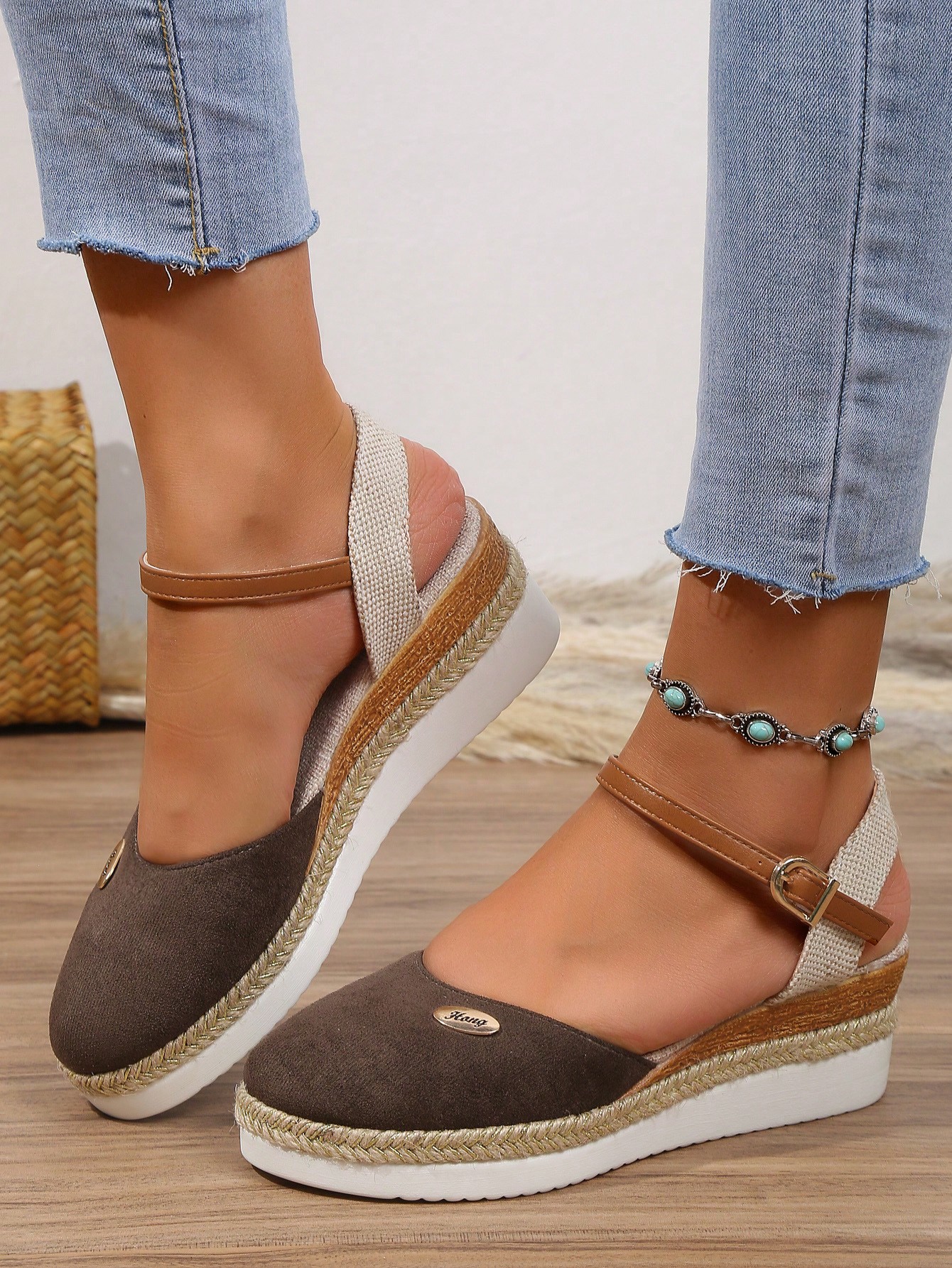 In Khaki Women Wedges & Flatform