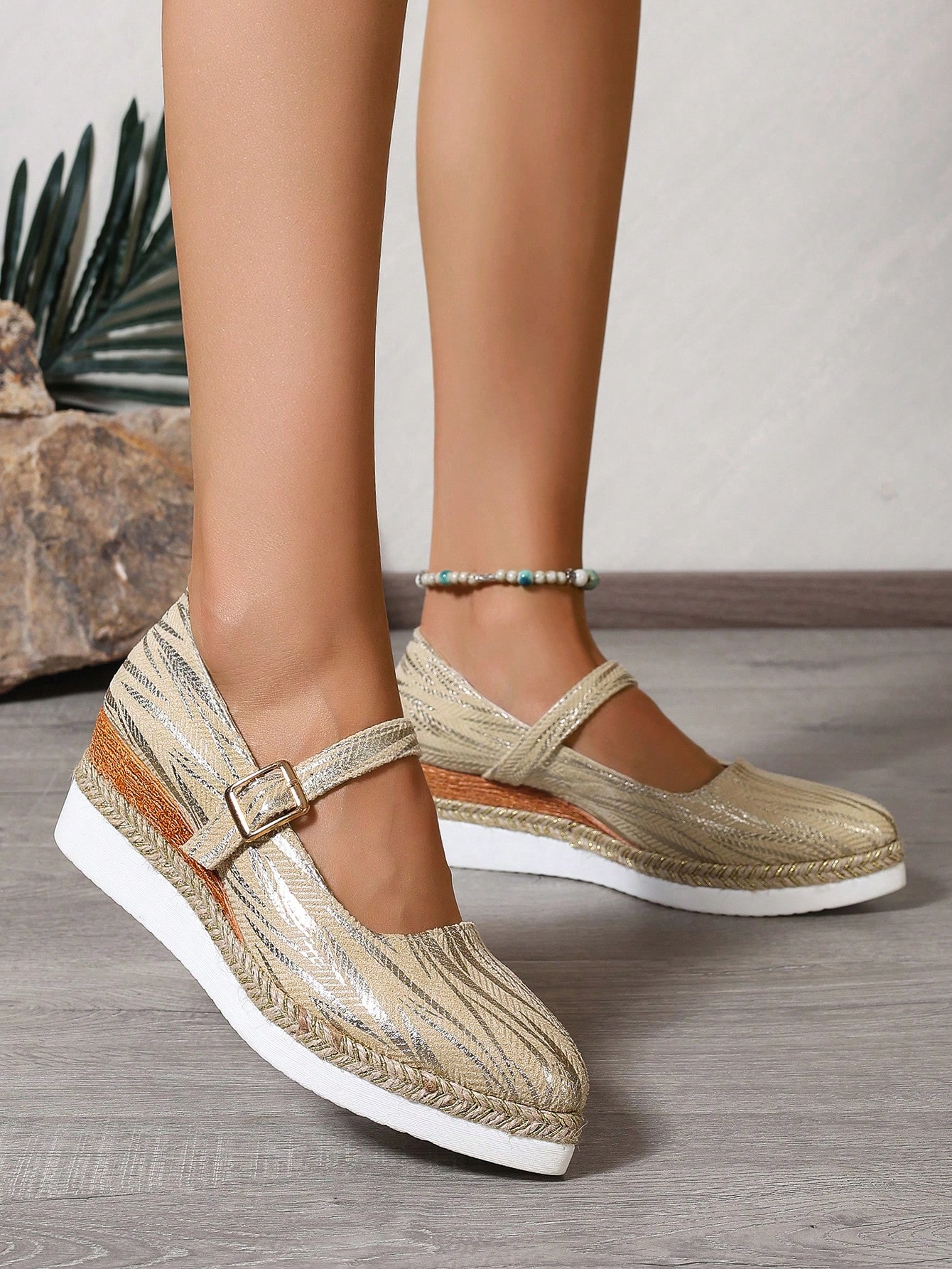 In Gold Women Wedges & Flatform