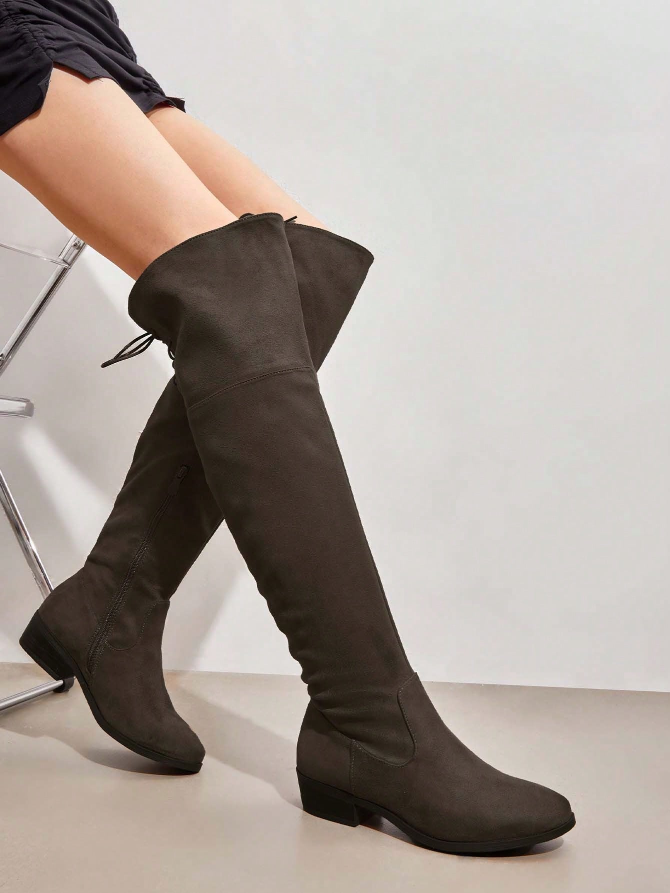 In Khaki Women Fashion Boots