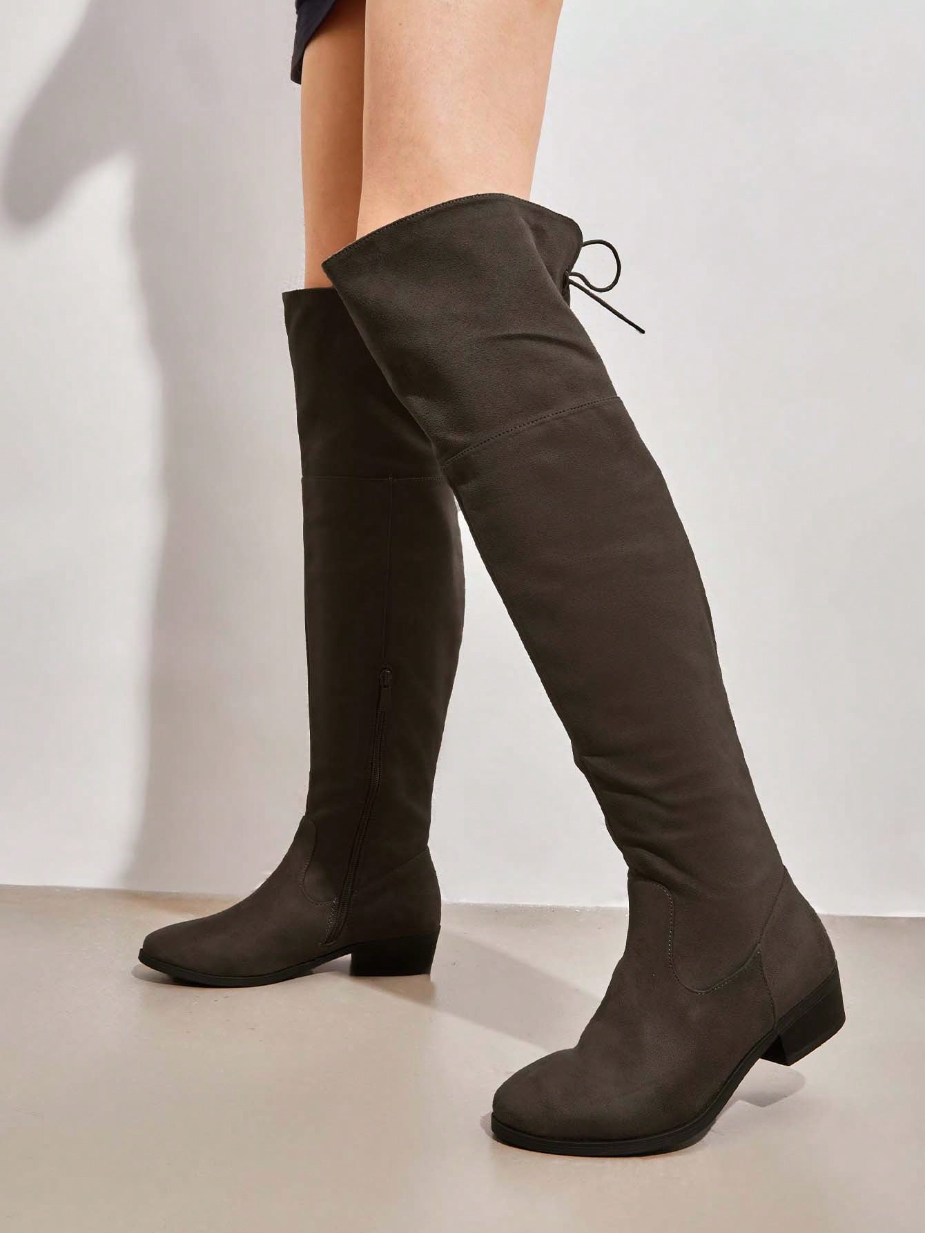 In Khaki Women Fashion Boots