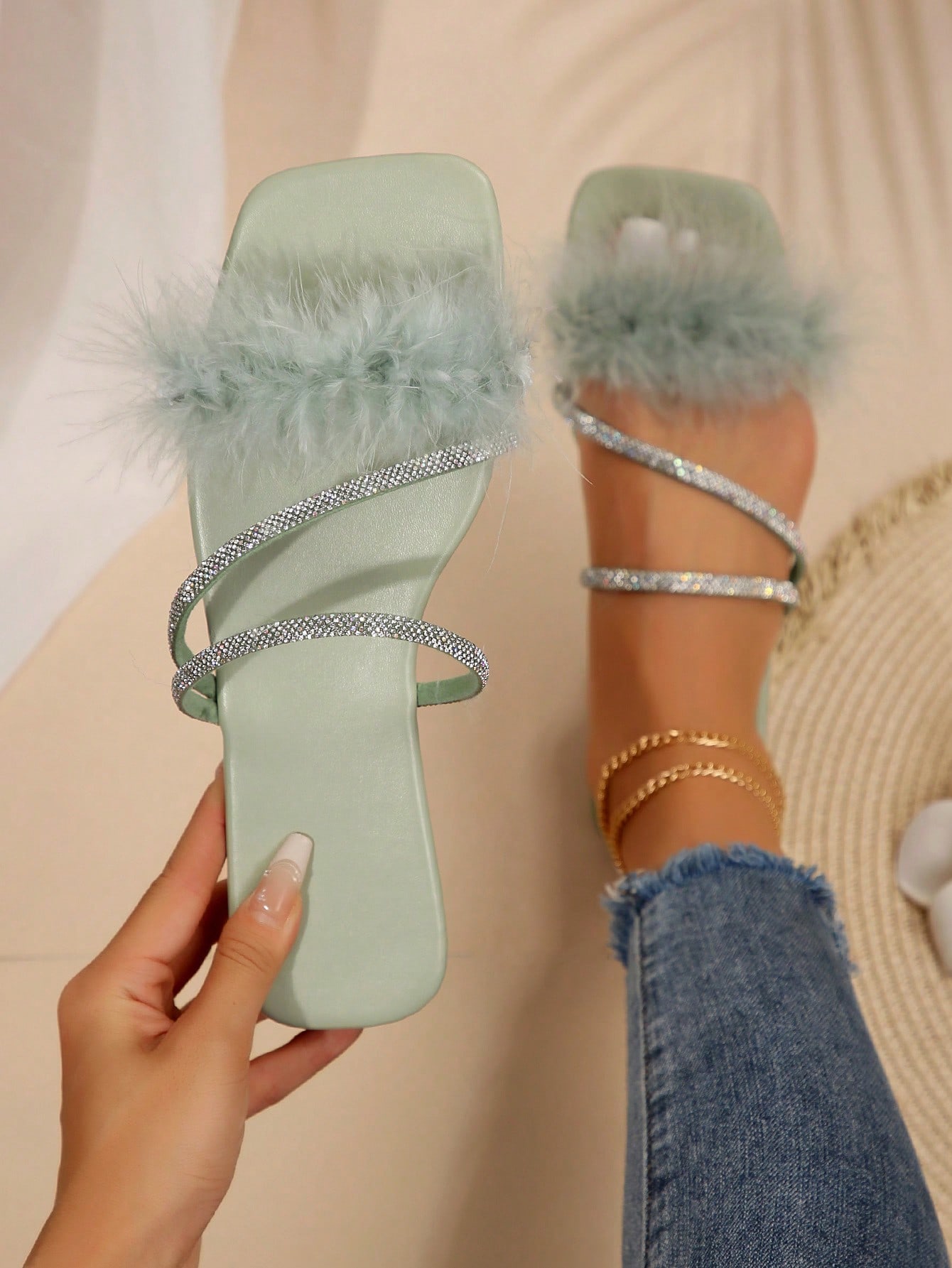 In Mint Green Women Shoes