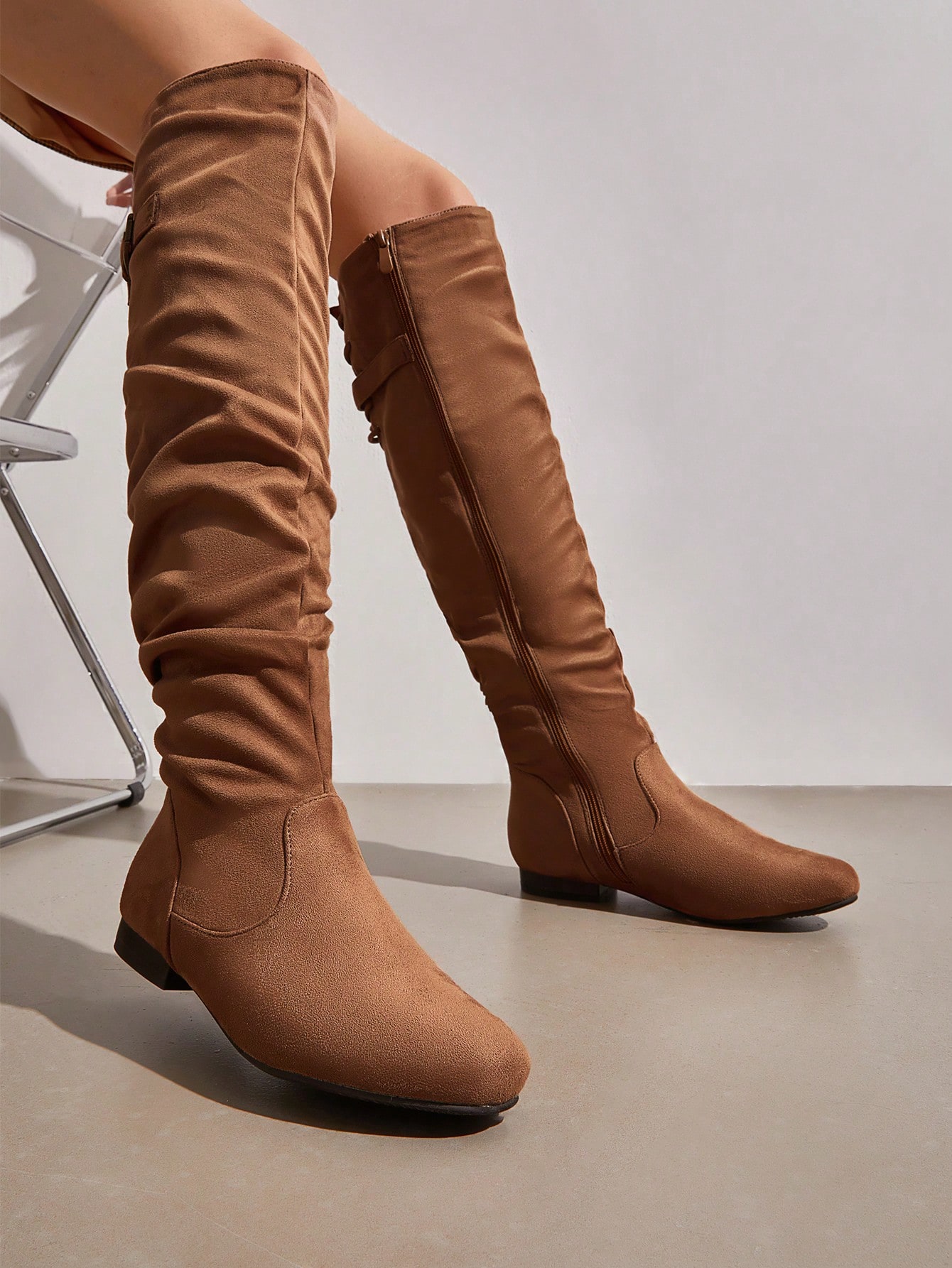 In Coffee Brown Women Fashion Boots