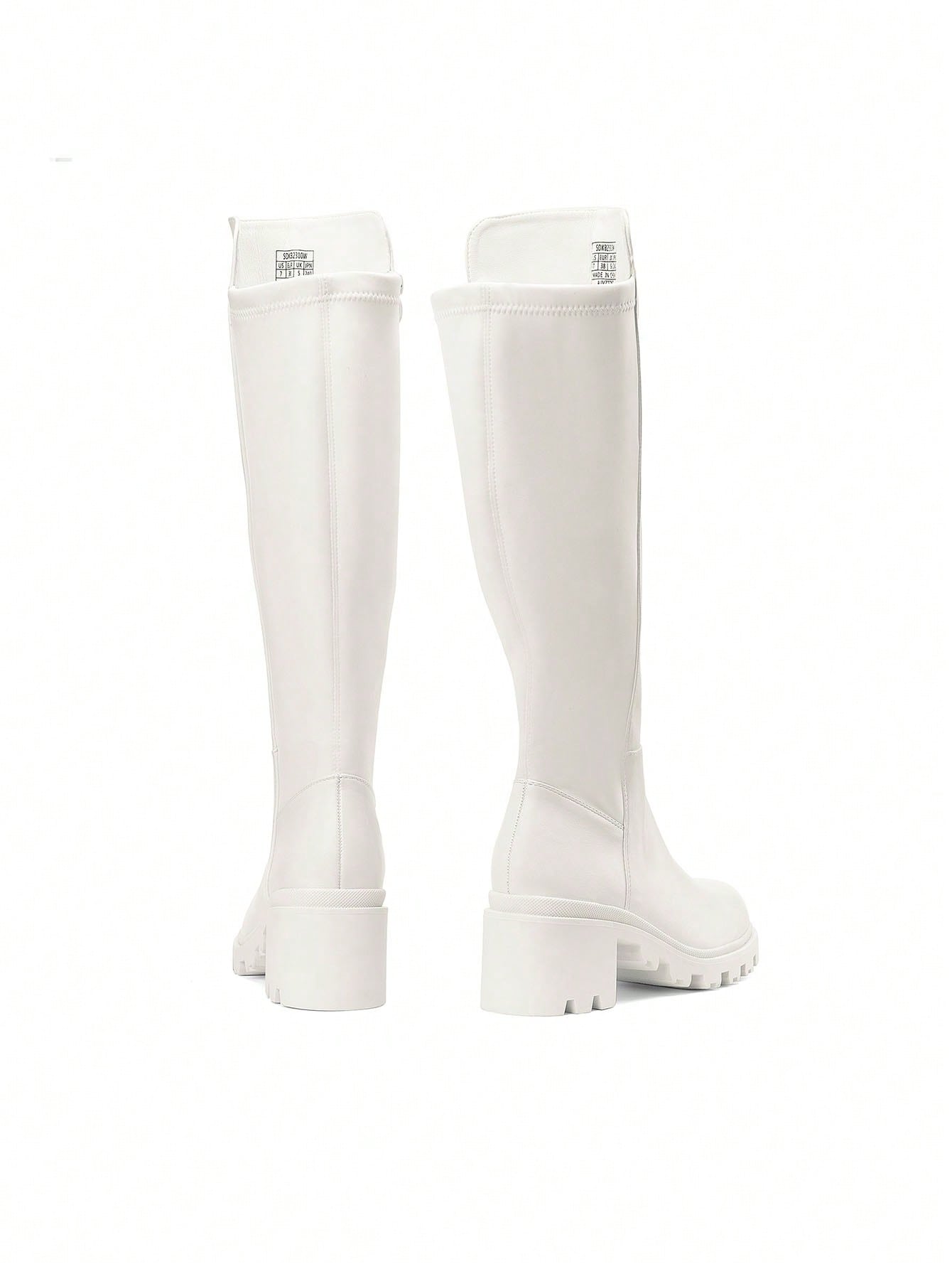 In White Women Knee-High Boots