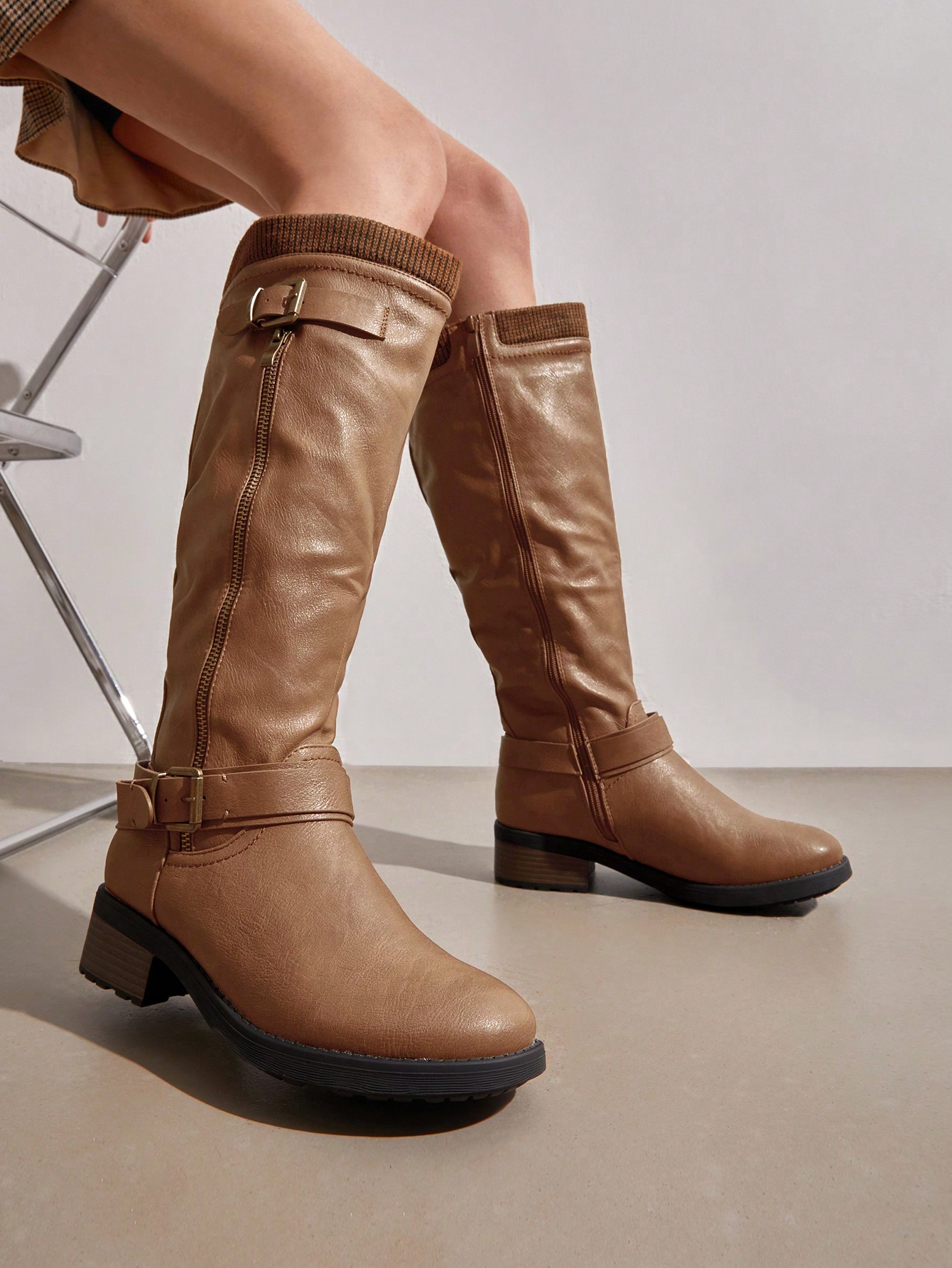 In Camel Women Fashion Boots