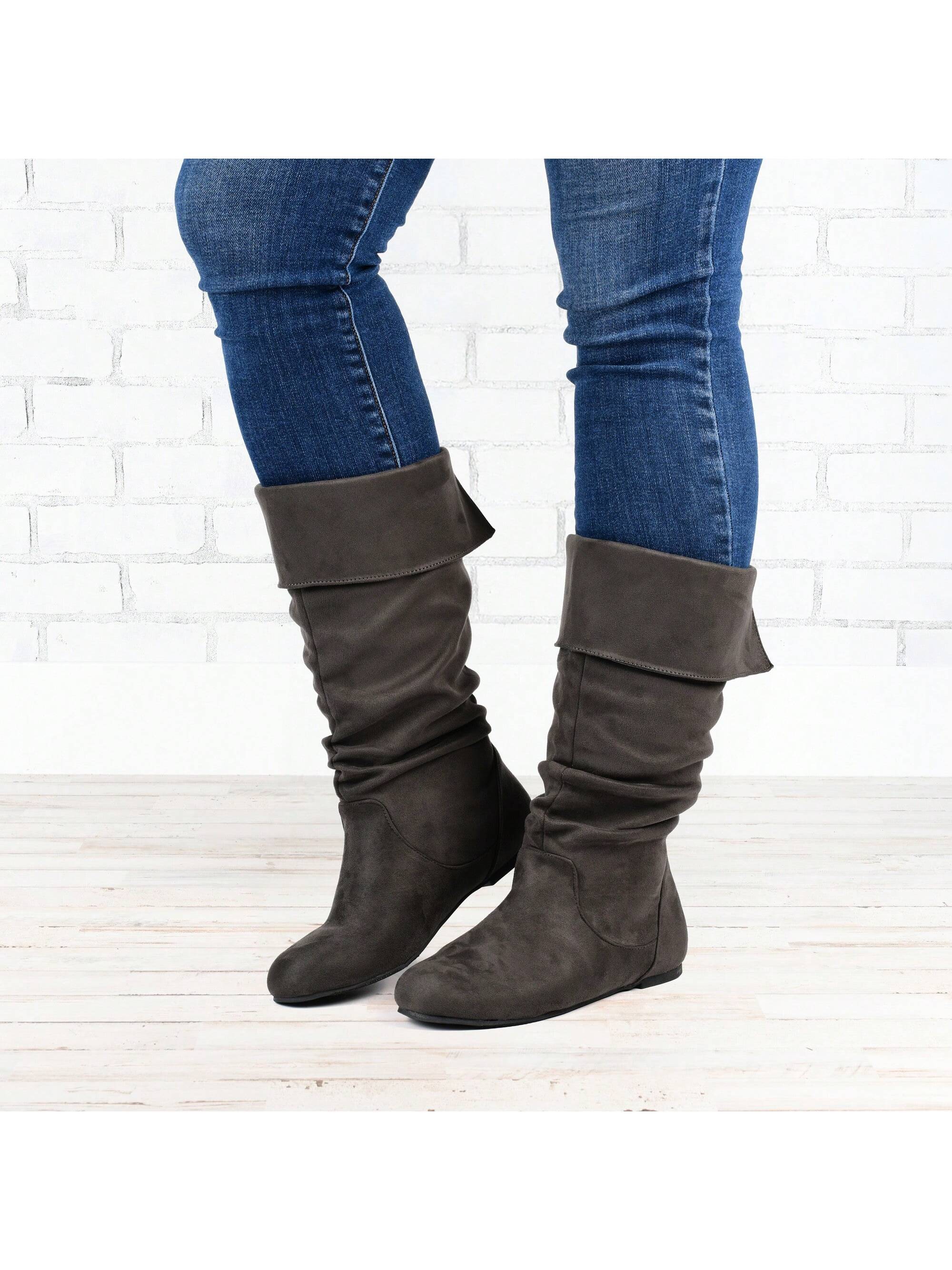 In Grey Women Fashion Boots