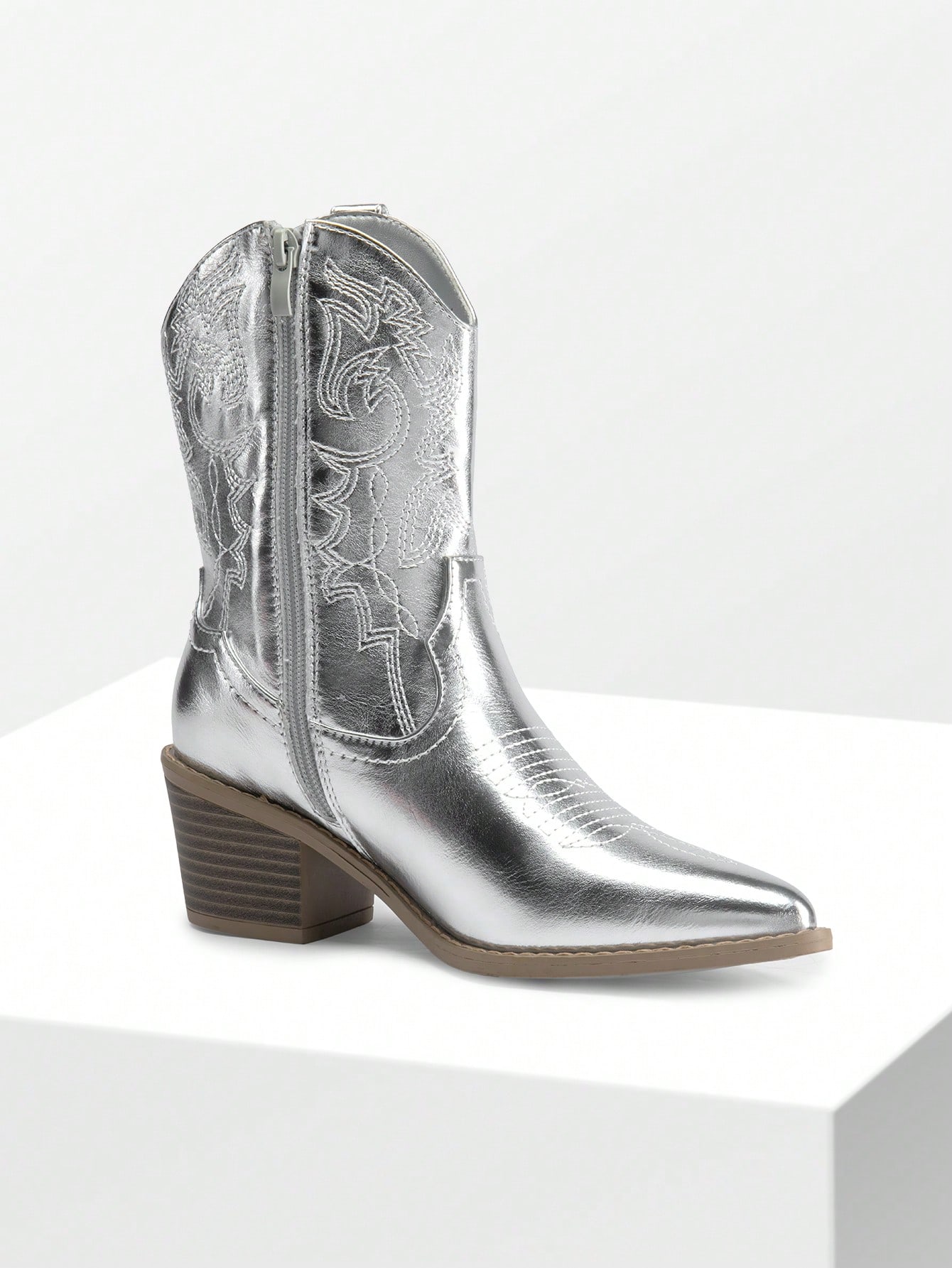 In Silver Women Ankle Boots & Booties